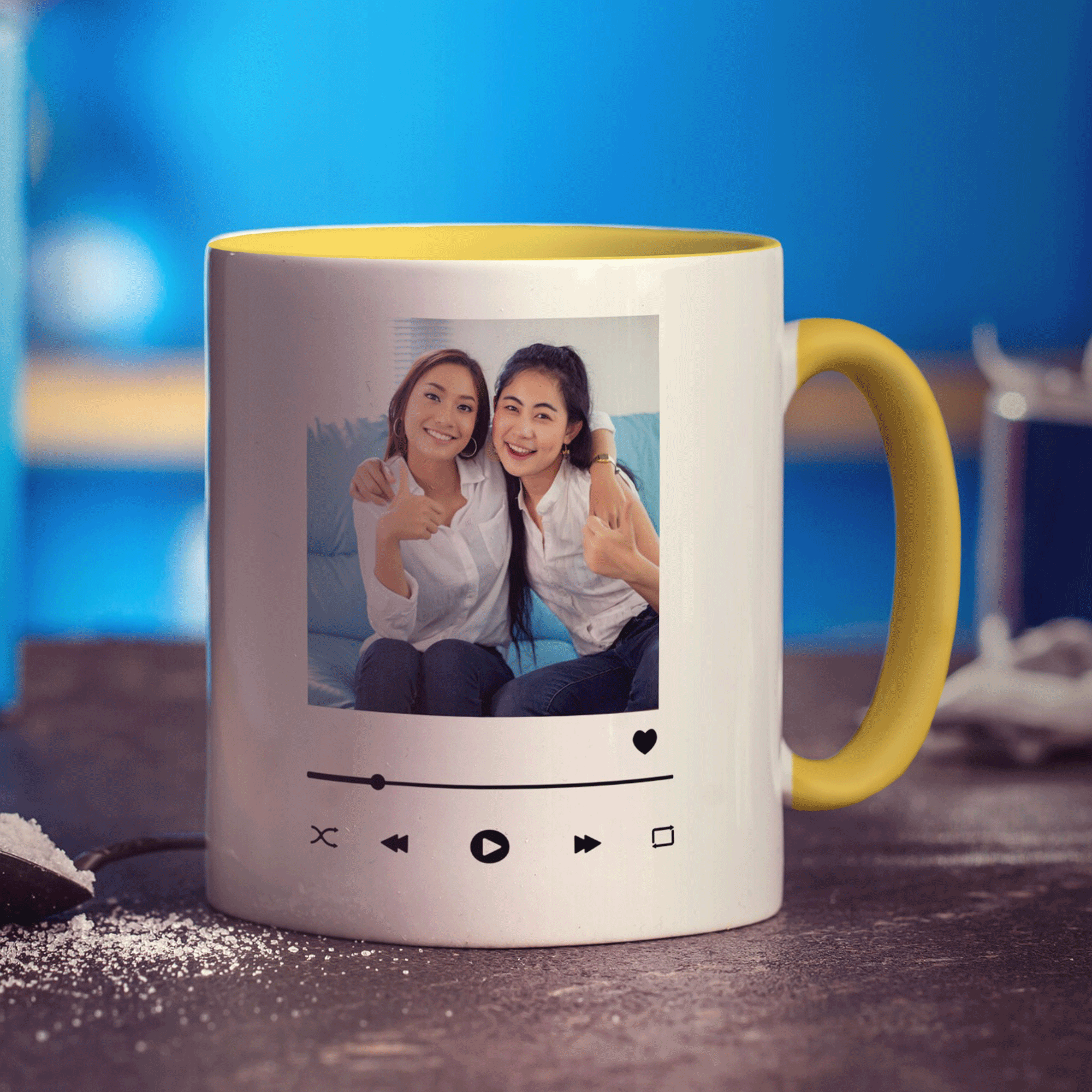 Music Player Personalised Photo Mug