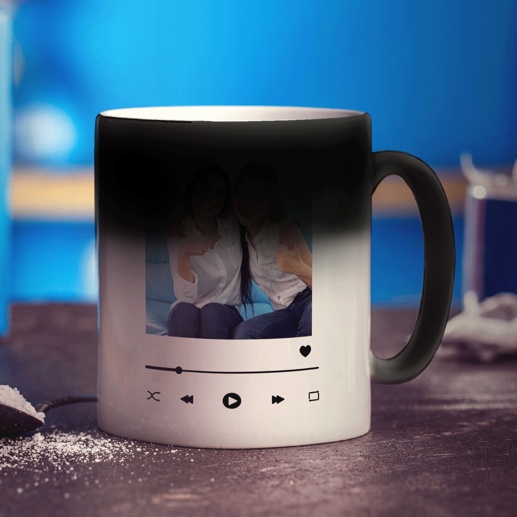 Music Player Personalised Photo Mug