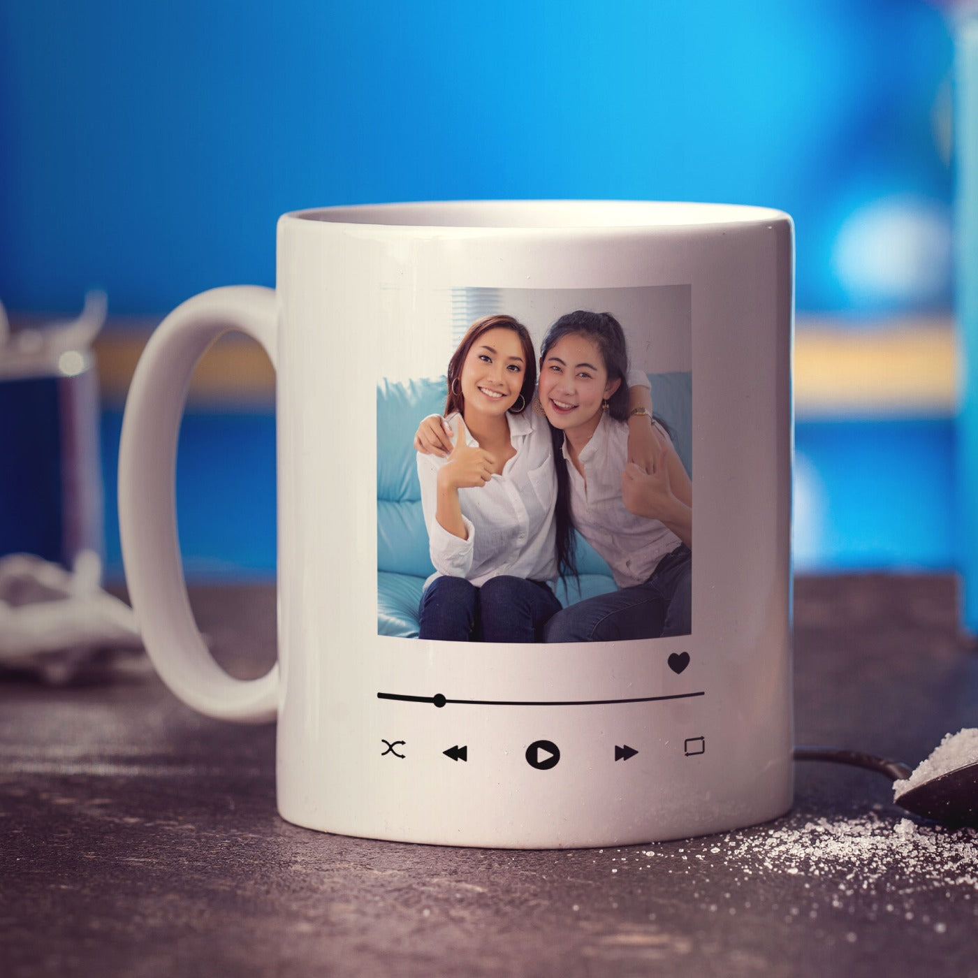 Music Player Personalised Photo Mug
