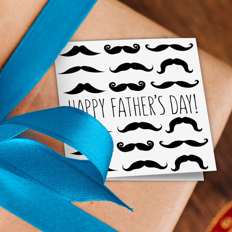 Moustaches Pattern Gift Tags Addon