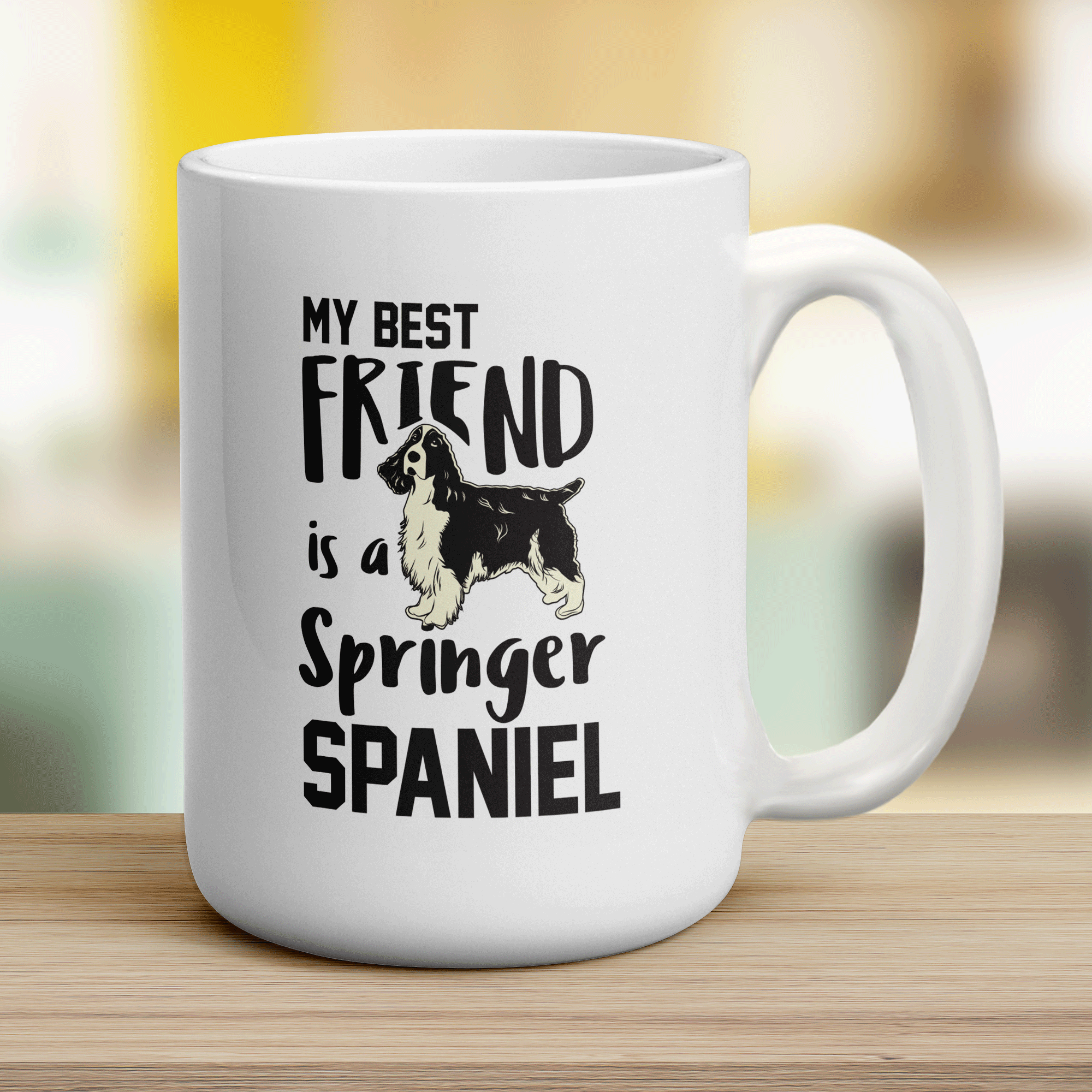 My Best Friend is a Springer Spaniel Mug - Jumbo 440ml (15oz) / White