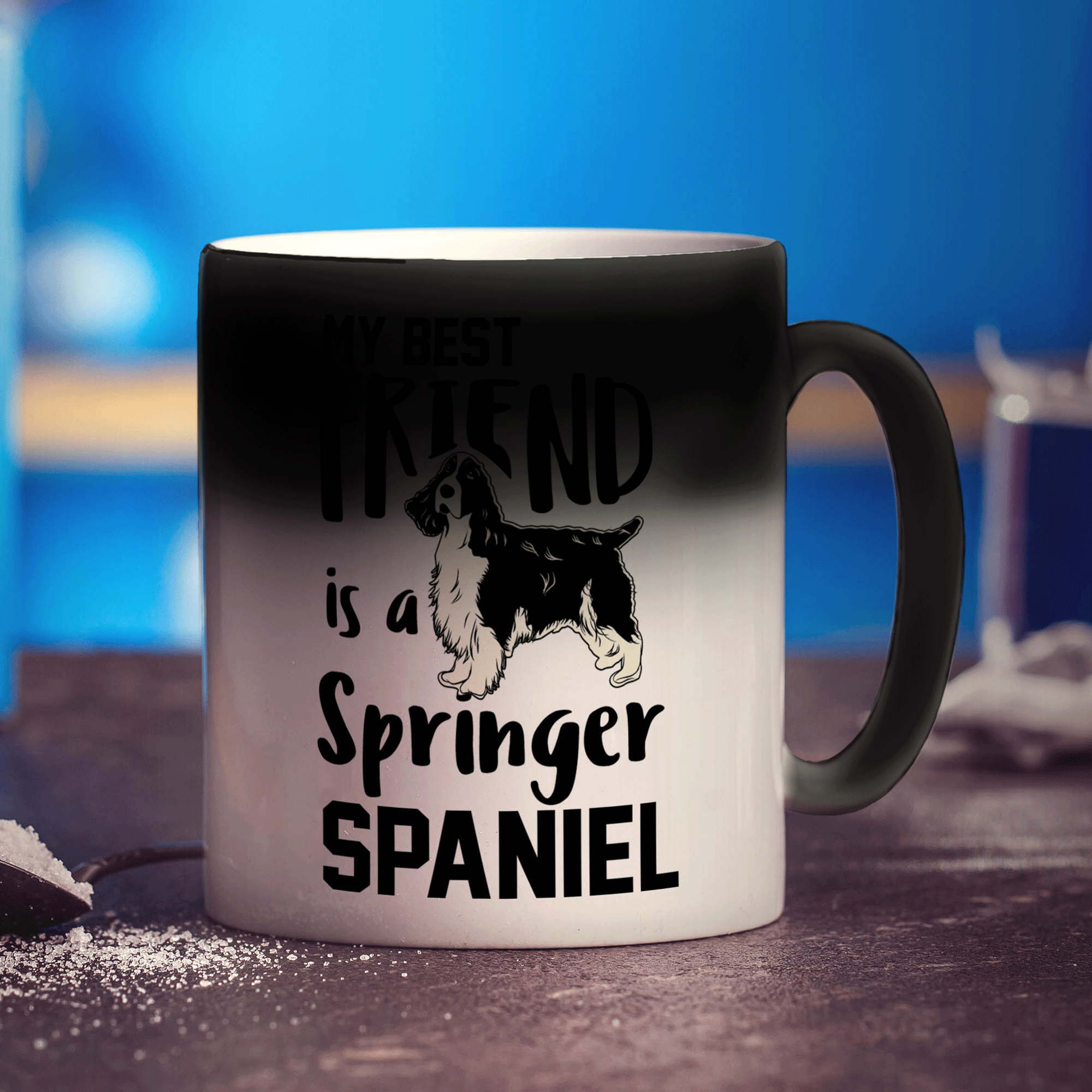My Best Friend is a Springer Spaniel Mug - Standard 330ml (11oz) / Magic Mug