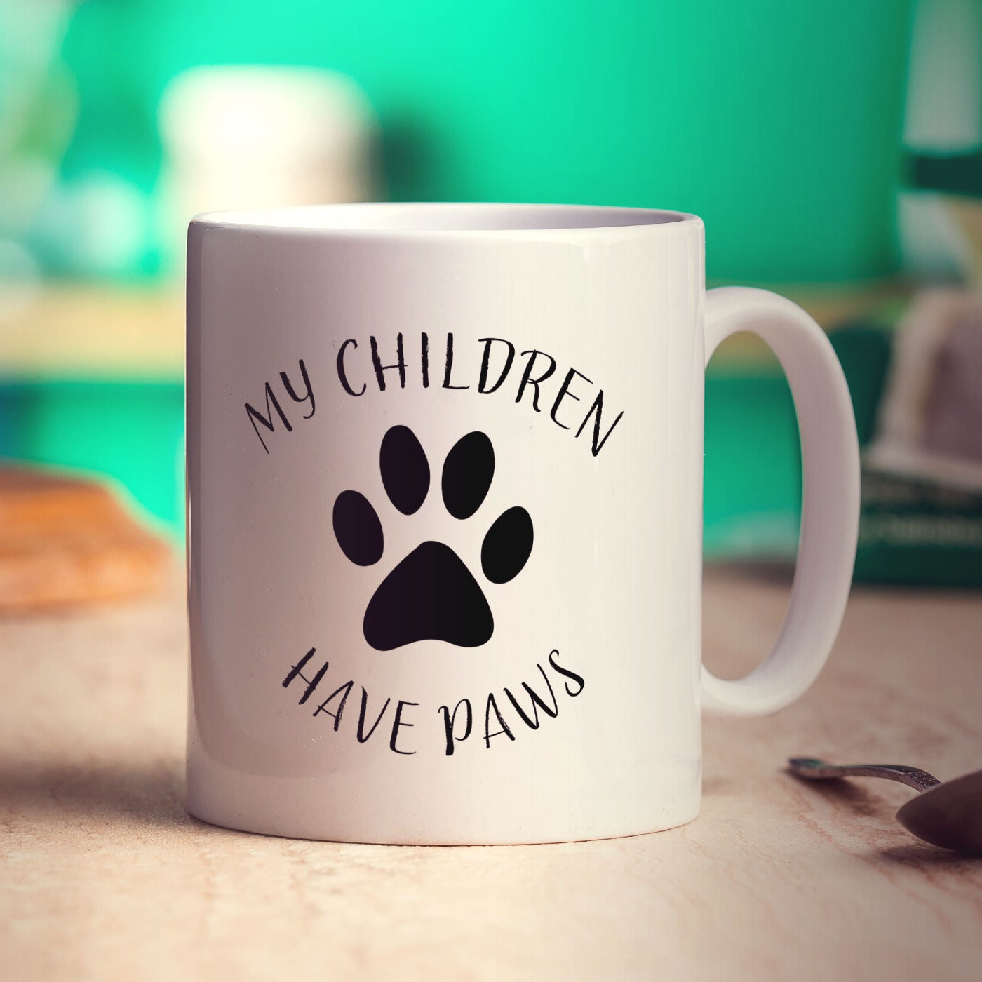 My Children Have Paws Personalised Mug - Standard 330ml (11oz) / White