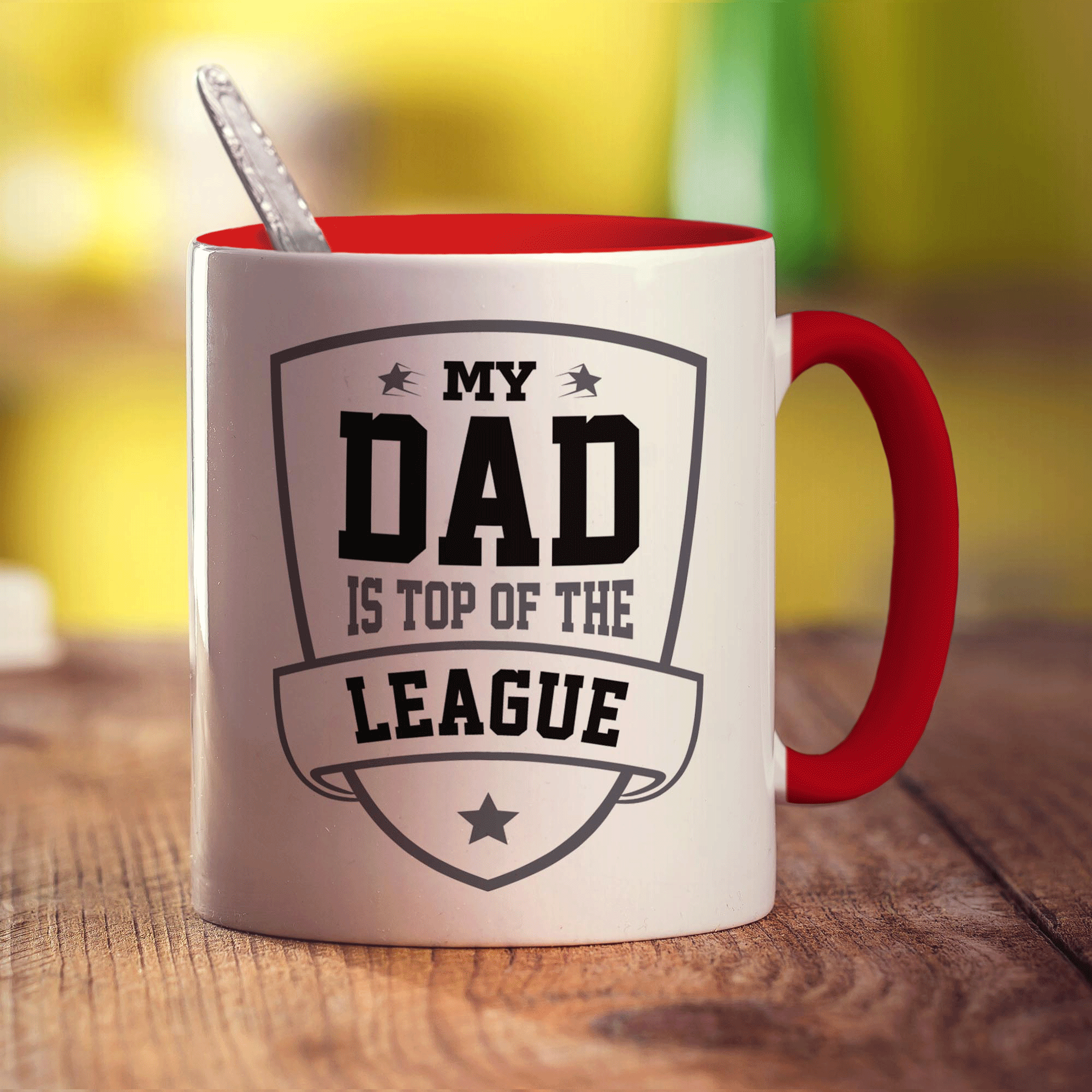 My Dad is Top of The League Mug