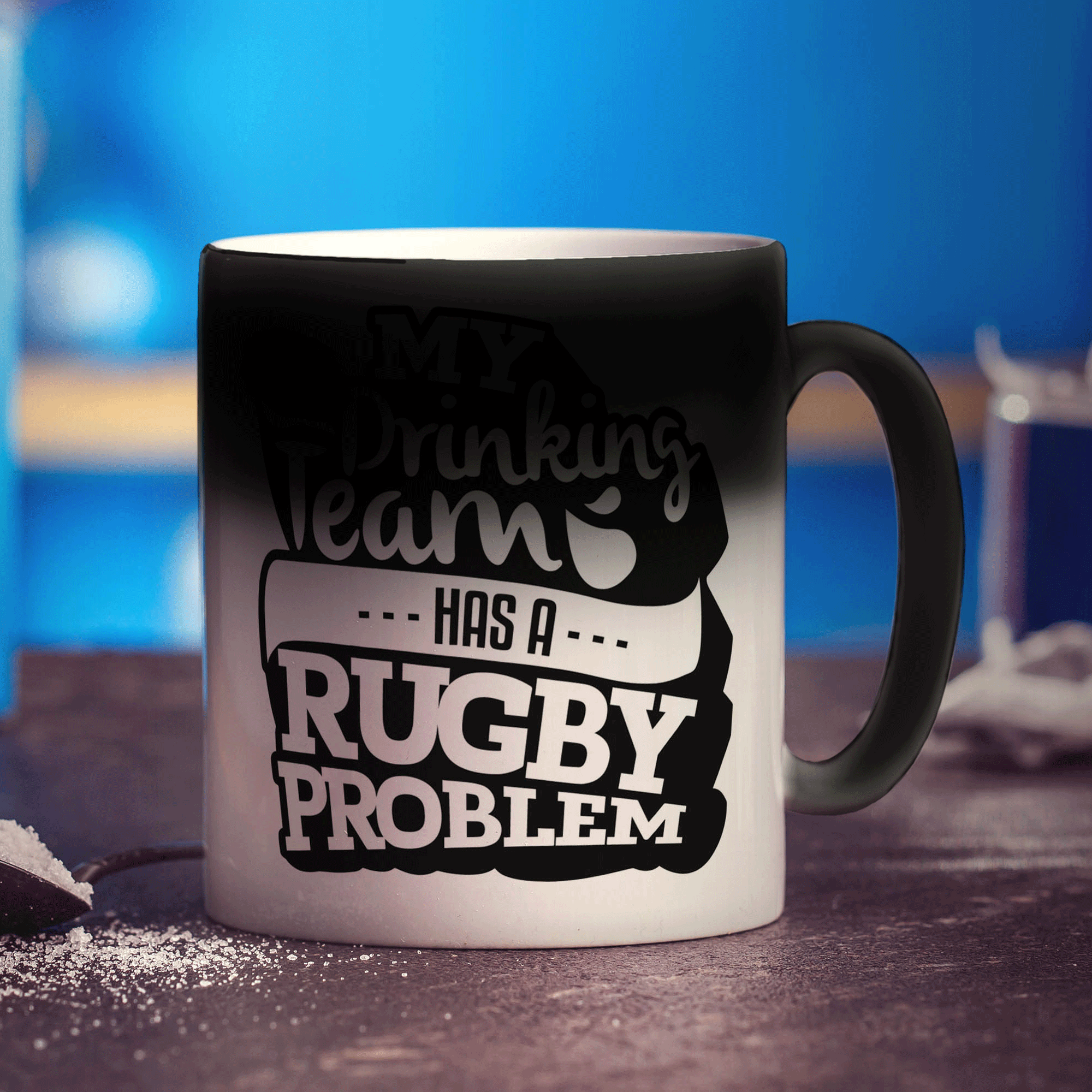 My Drinking Team Has a Rugby Problem Mug - Standard 330ml (11oz) / Magic Mug