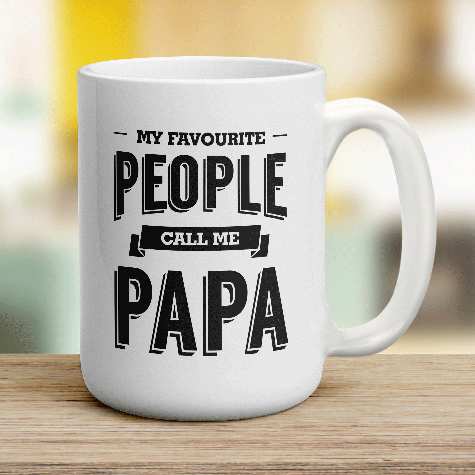 My Favourite People Call Me Papa Mug - Jumbo 440ml (15oz) / White