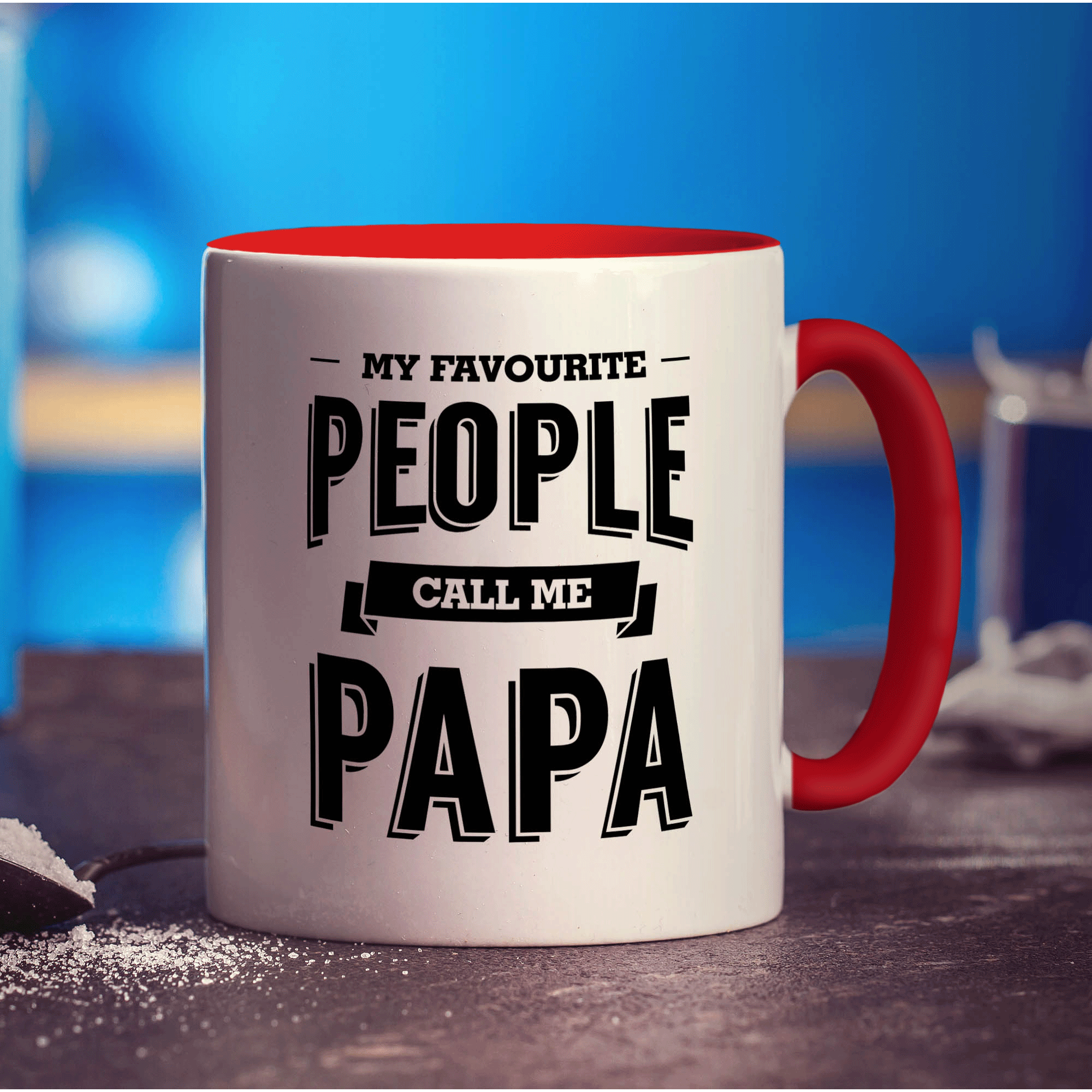 My Favourite People Call Me Papa Mug - Standard 330ml (11oz) / Red