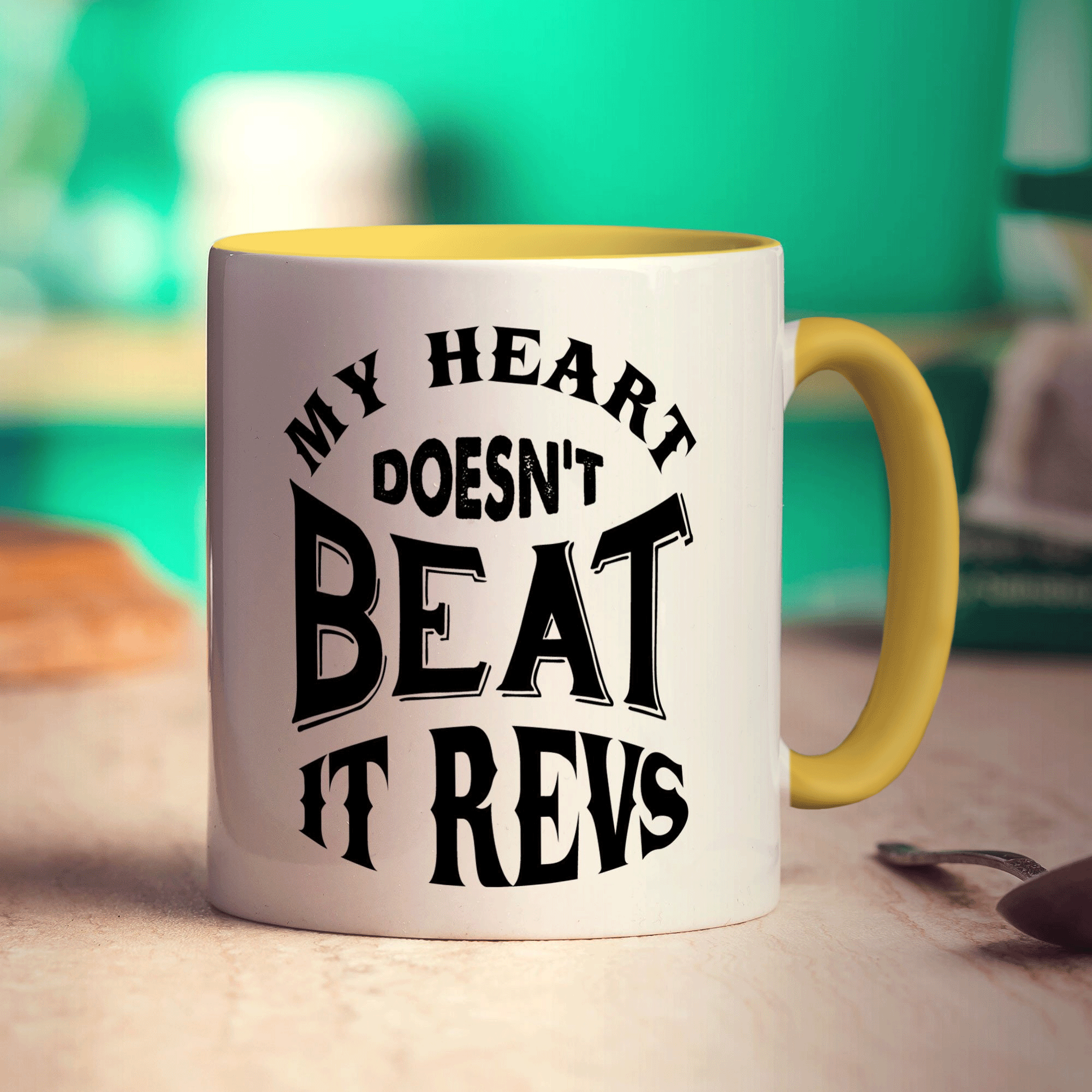 My Heart Doesn't Beat It Revs Mug