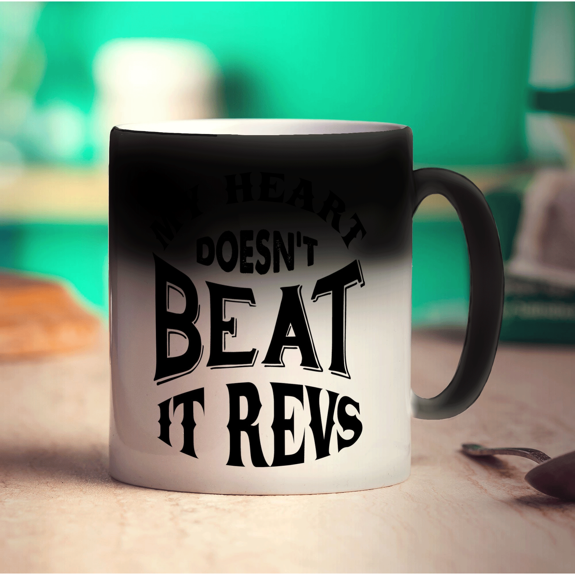 My Heart Doesn't Beat It Revs Mug
