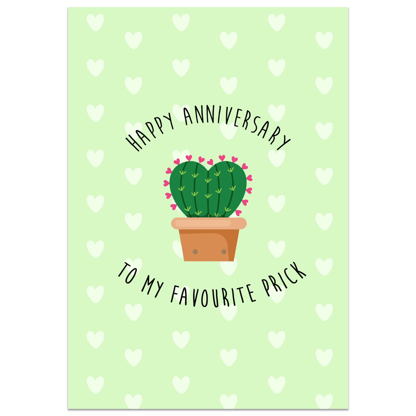 Happy Anniversary To My Favourite Pr*ck Card