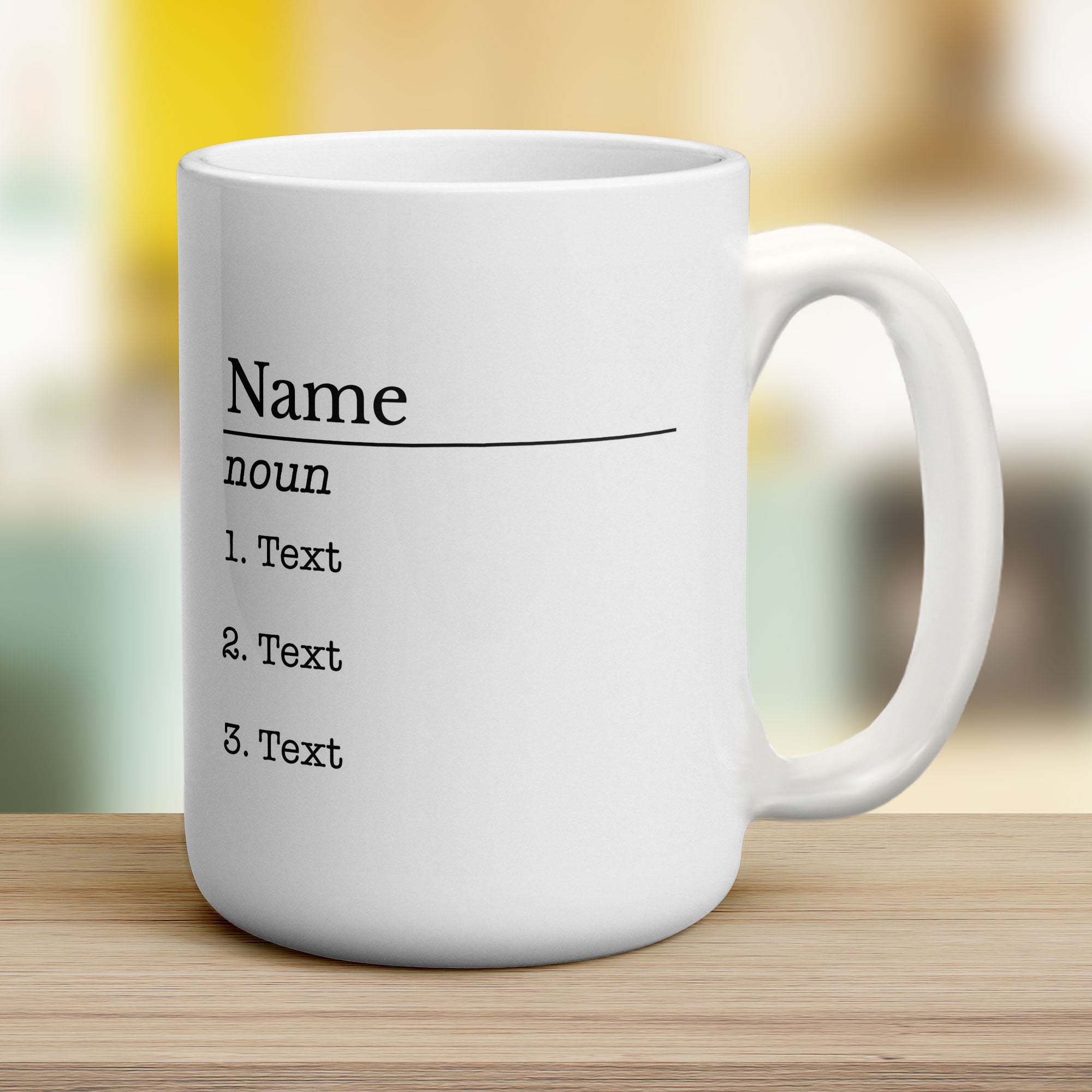 Personalised Name Definition Mug