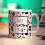 Christmas Pattern Mug - Add Any Name