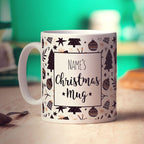 Christmas Pattern Mug - Add Any Name