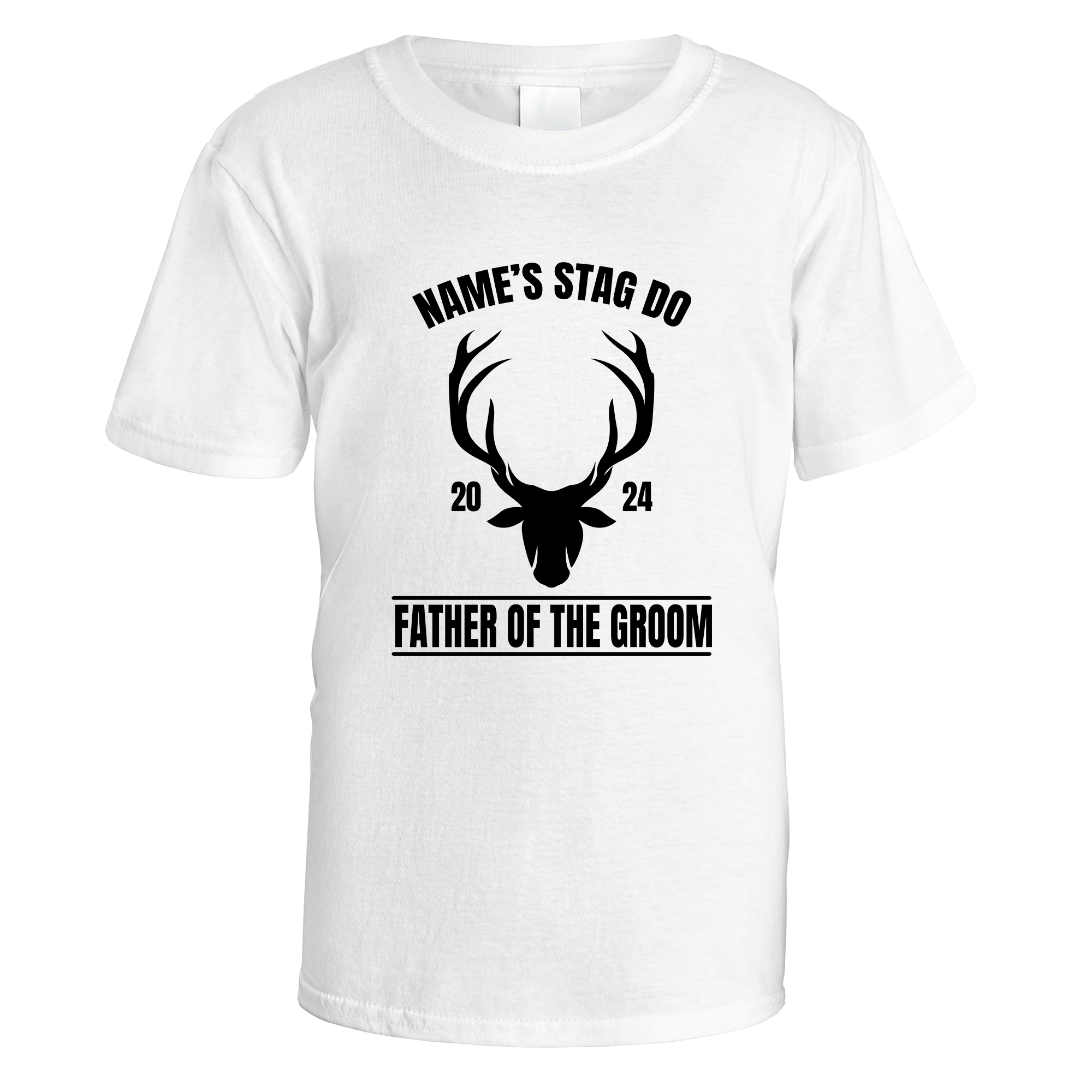 Father of the Groom Antler Stag Do T-Shirt