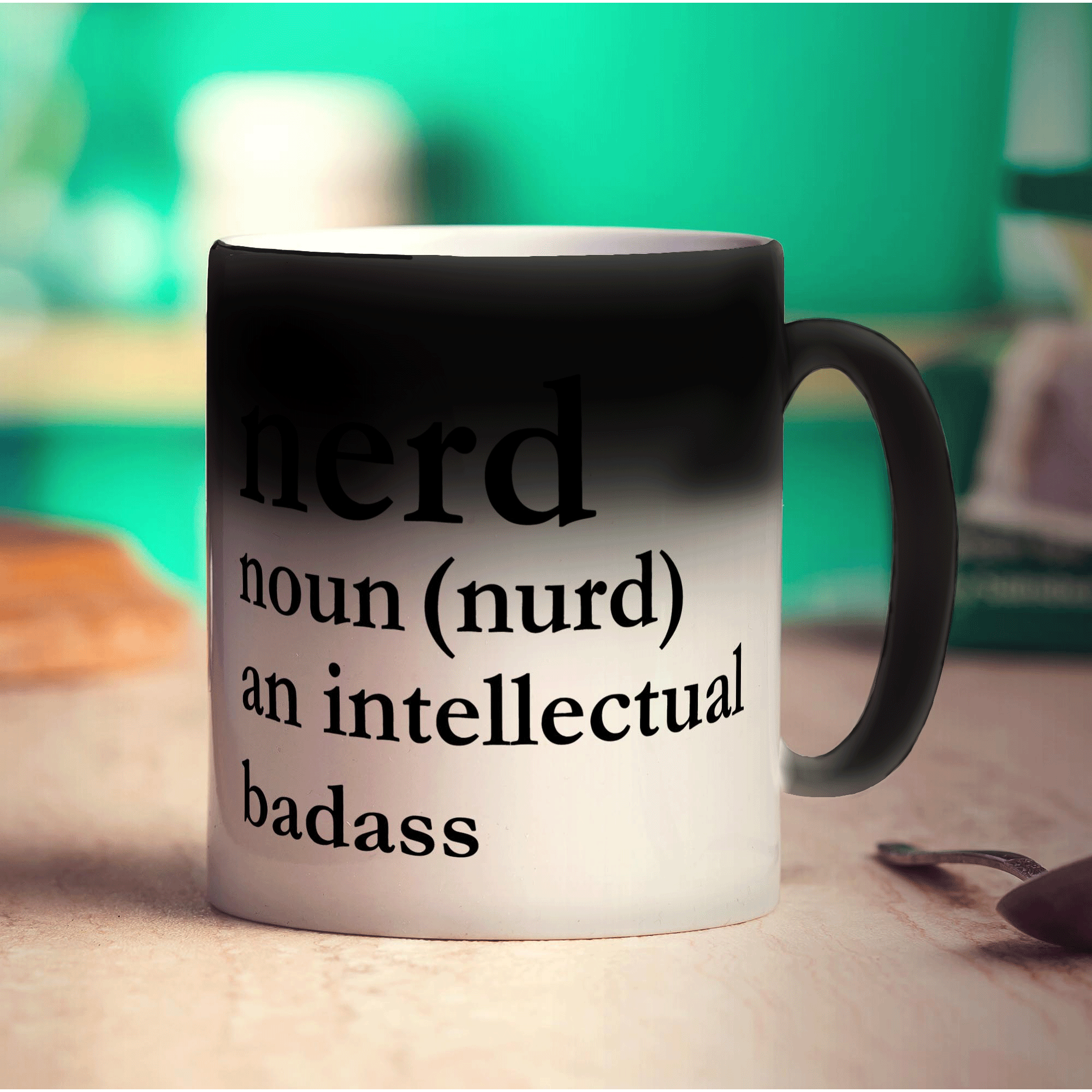 Nerd Noun (nurd) an Intellectual Badass Mug - Standard 330ml (11oz) / Magic Mug