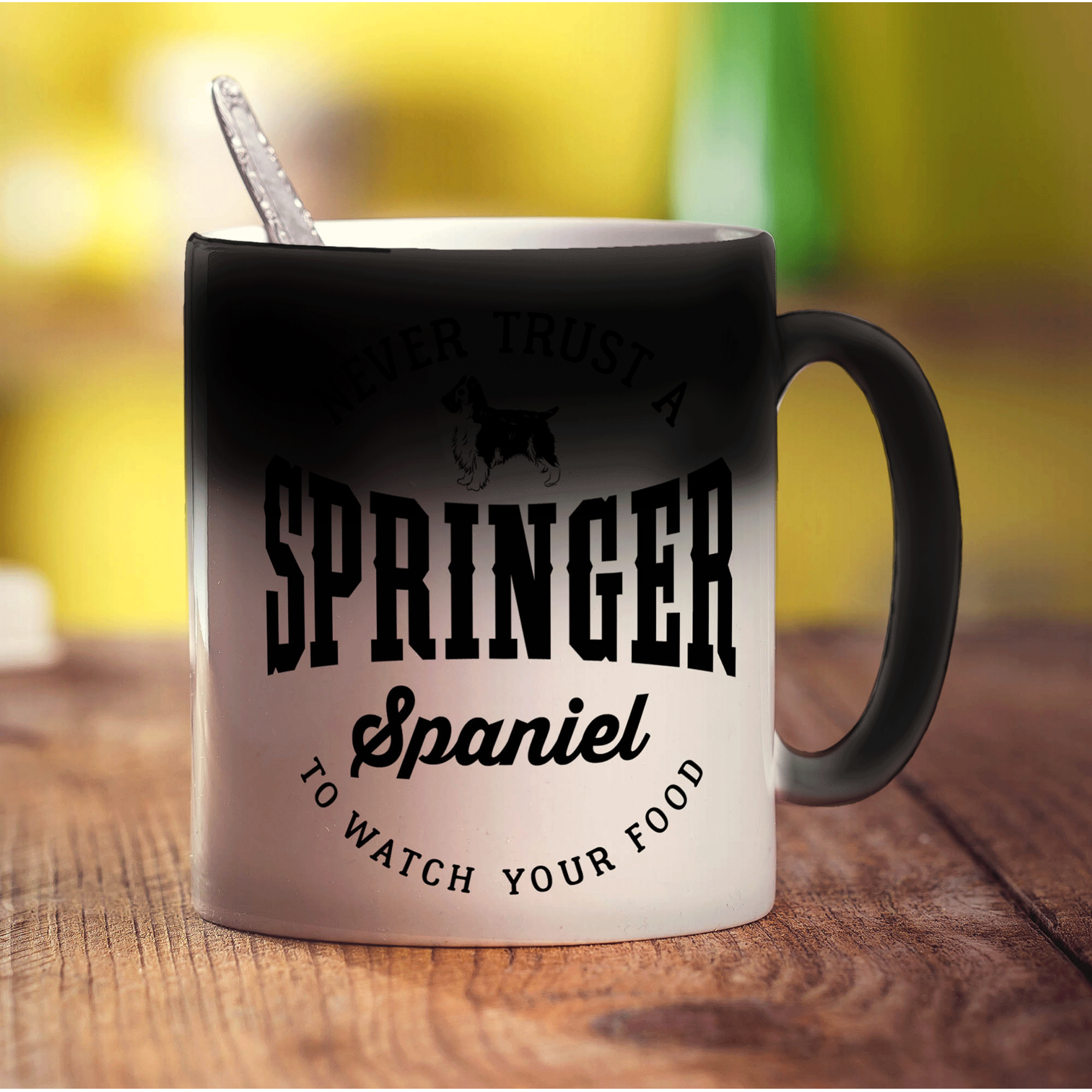 Never Trust A Springer Spaniel To Watch Your Food Mug - Standard 330ml (11oz) / Magic Mug