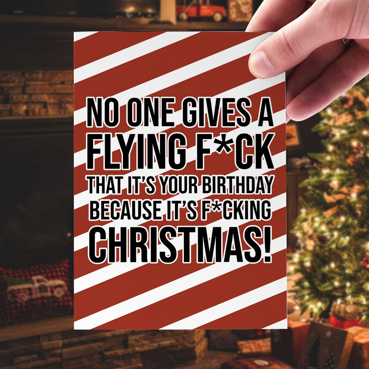 No One Gives A Flying F*ck Christmas Card
