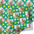 No1 Dad Trophy Photo Wrapping Paper