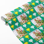 No1 Dad Trophy Photo Wrapping Paper
