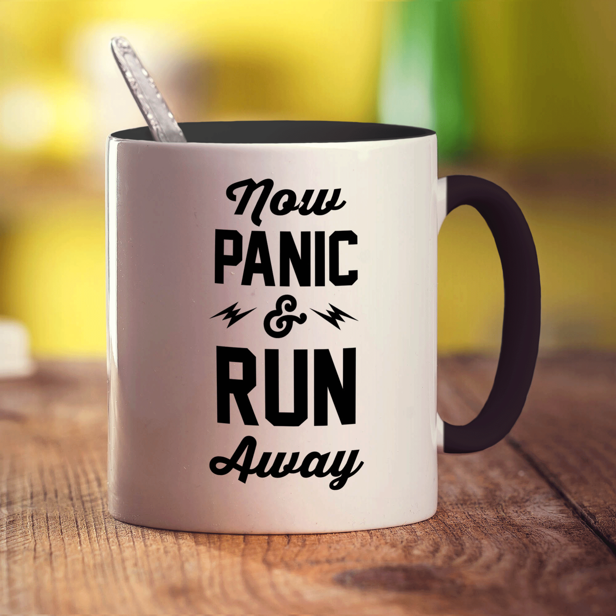 Now Panic & Run Away Mug