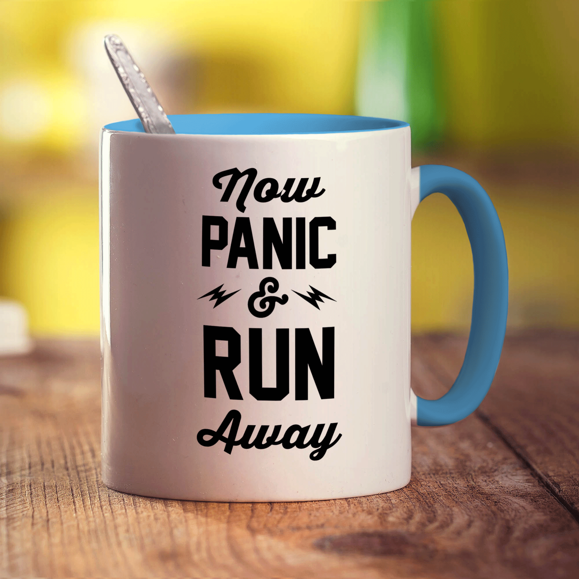 Now Panic & Run Away Mug