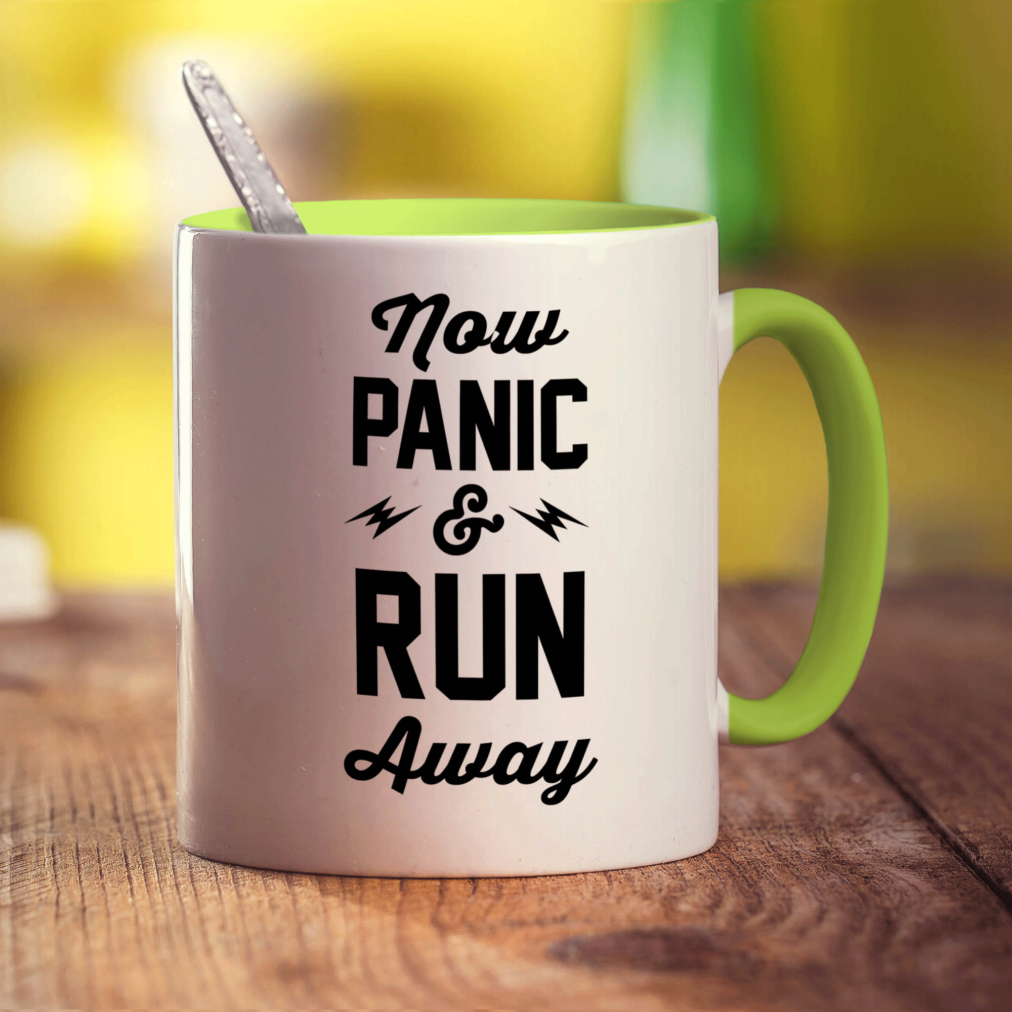 Now Panic & Run Away Mug