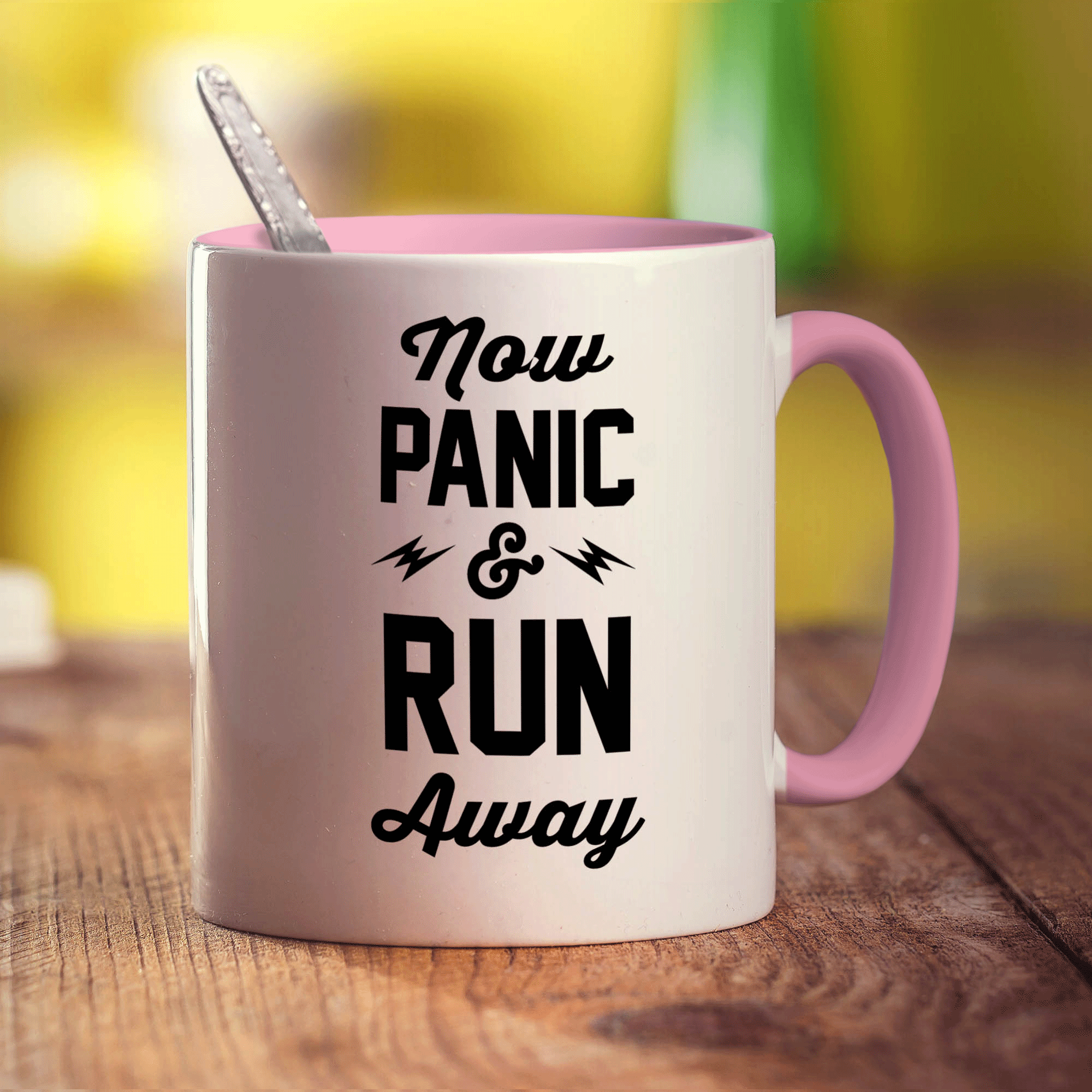 Now Panic & Run Away Mug