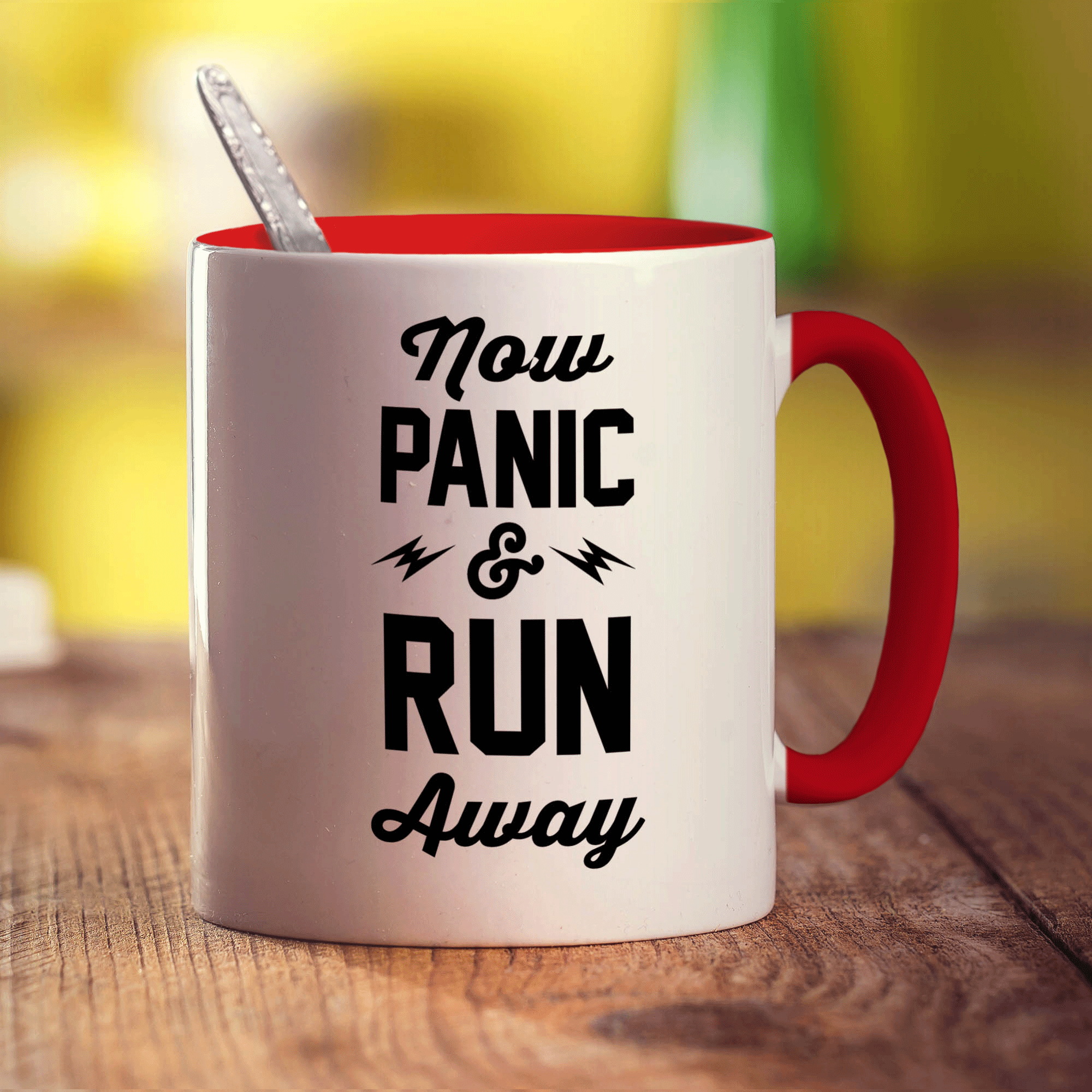 Now Panic & Run Away Mug