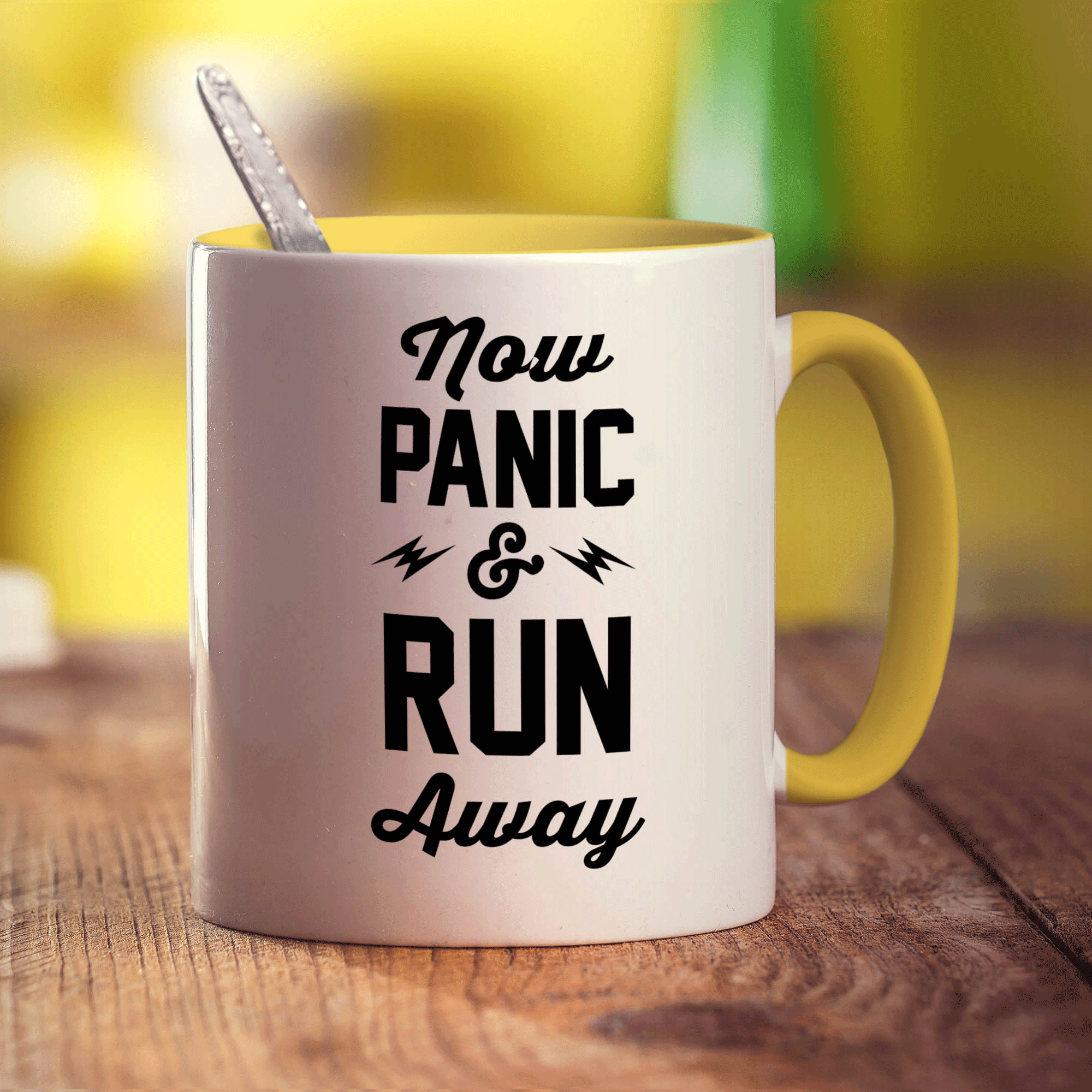 Now Panic & Run Away Mug