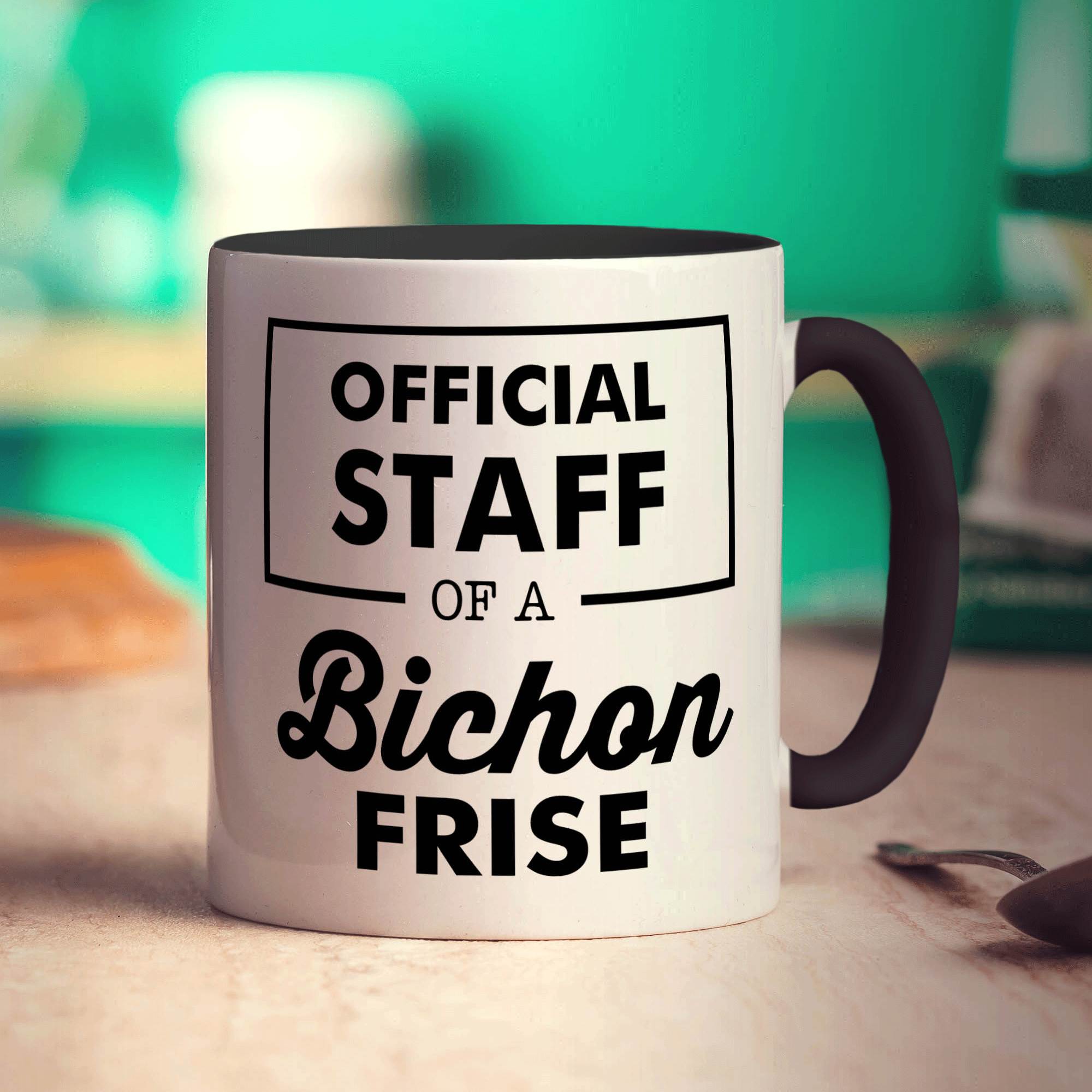 Official Staff of a Bichon Frise Mug - Standard 330ml (11oz) / Black