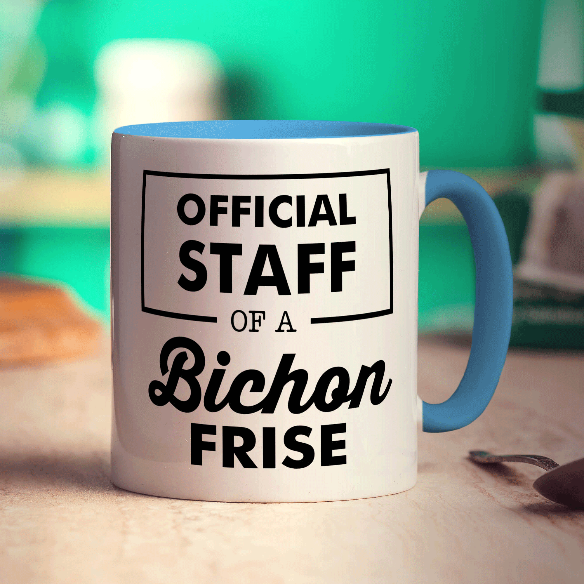 Official Staff of a Bichon Frise Mug - Standard 330ml (11oz) / Blue