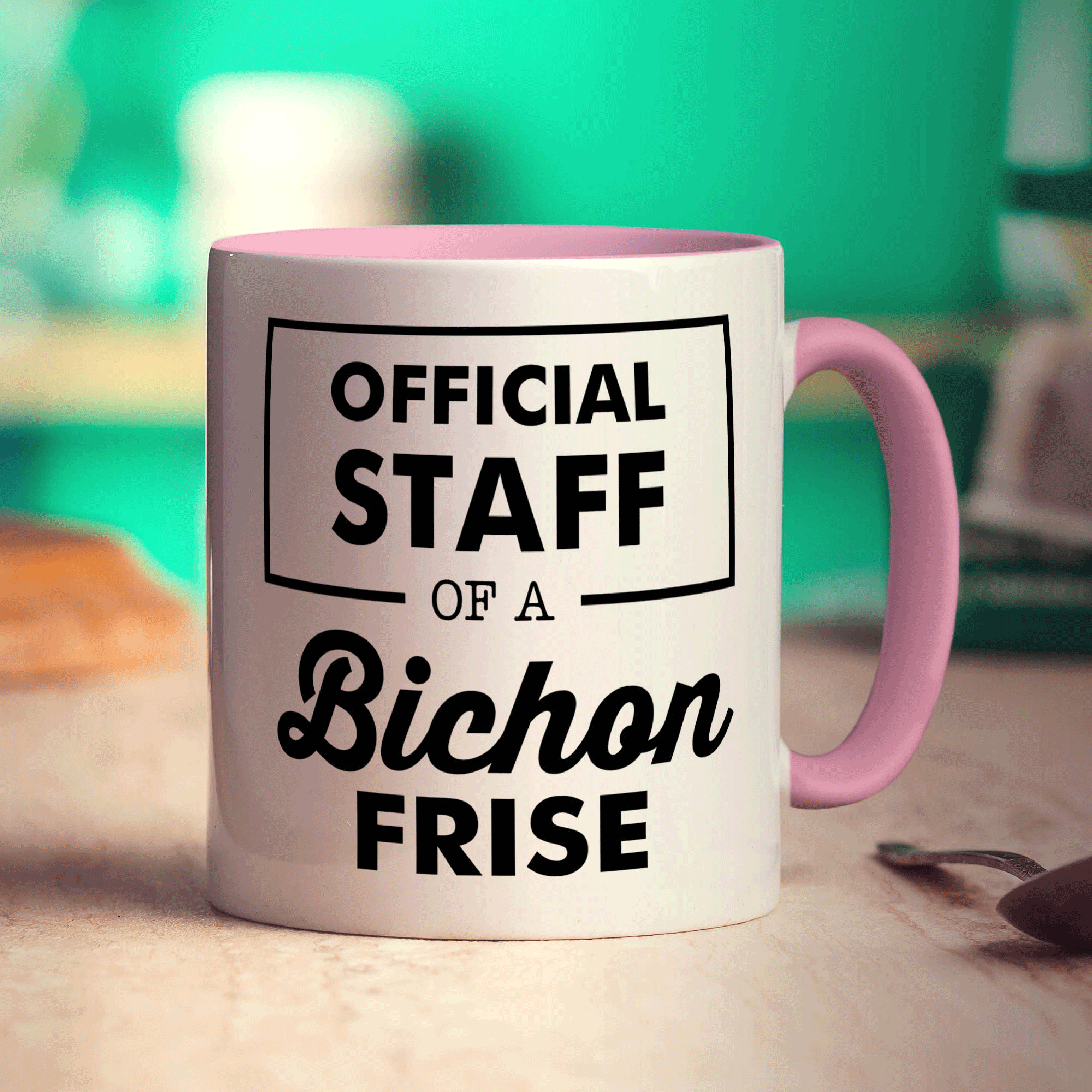 Official Staff of a Bichon Frise Mug - Standard 330ml (11oz) / Pink