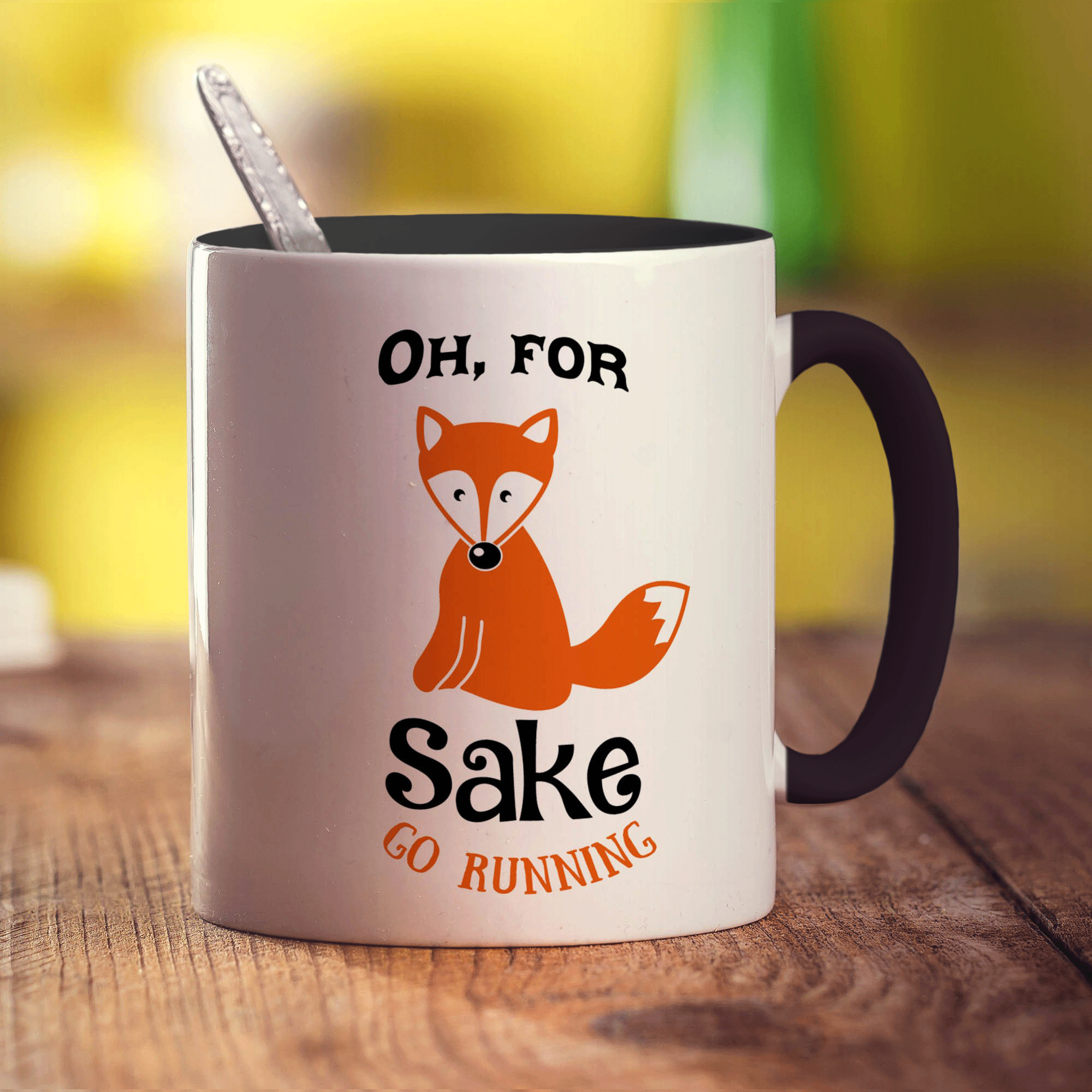Oh, For Fox Sake Go Running Mug