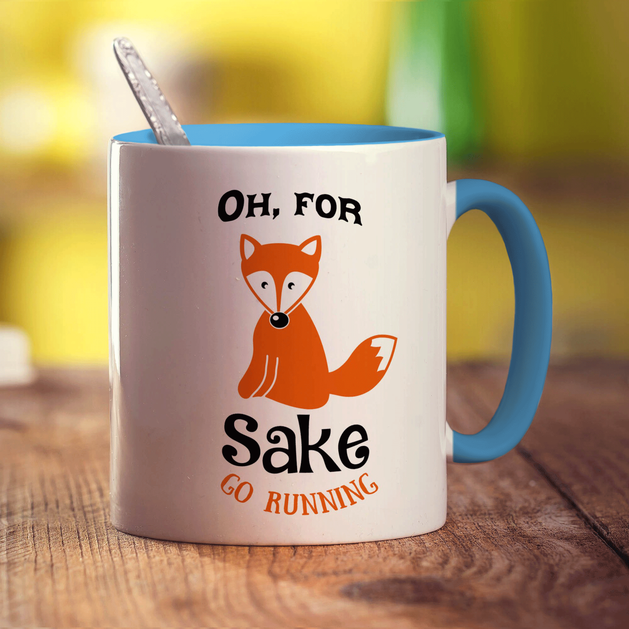 Oh, For Fox Sake Go Running Mug