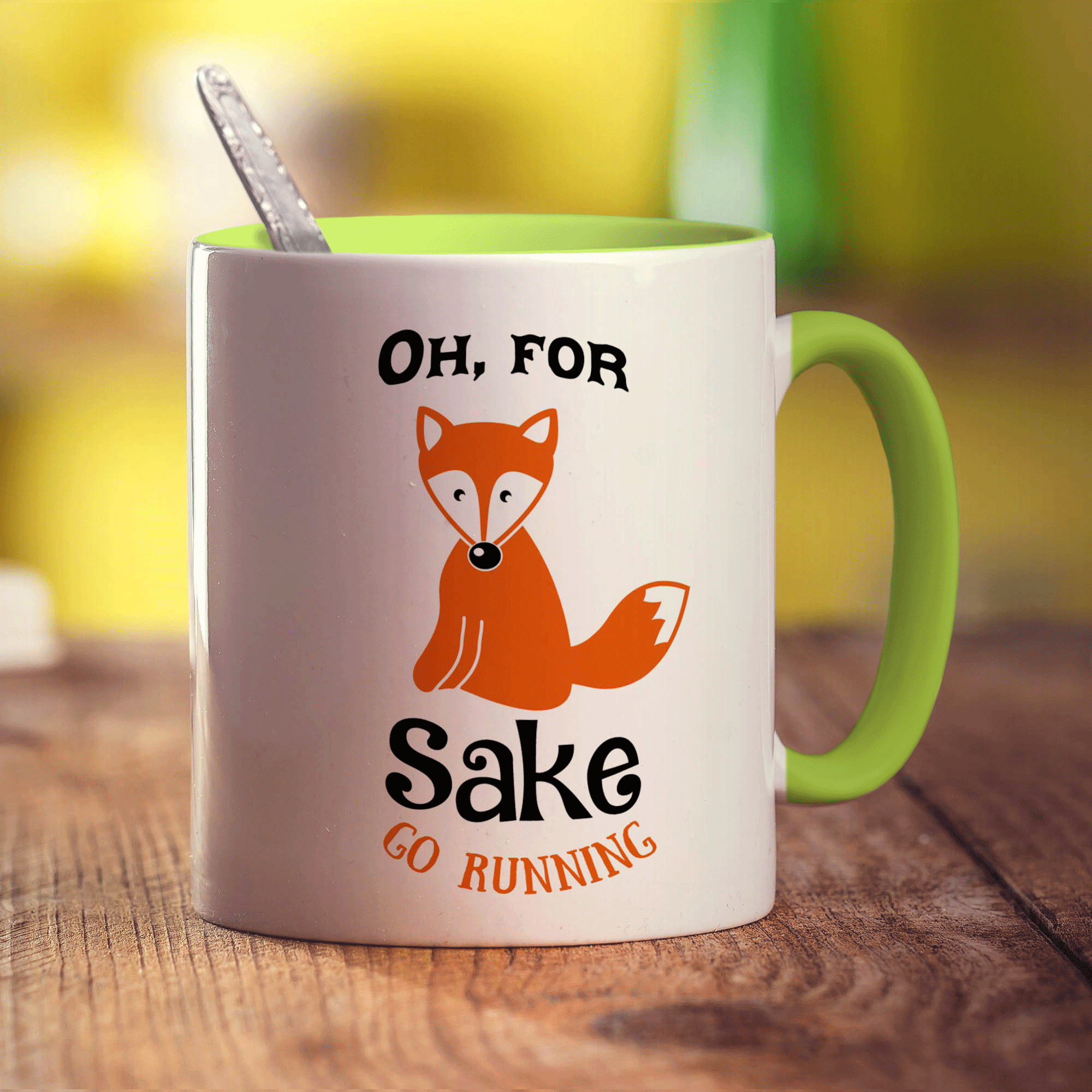 Oh, For Fox Sake Go Running Mug