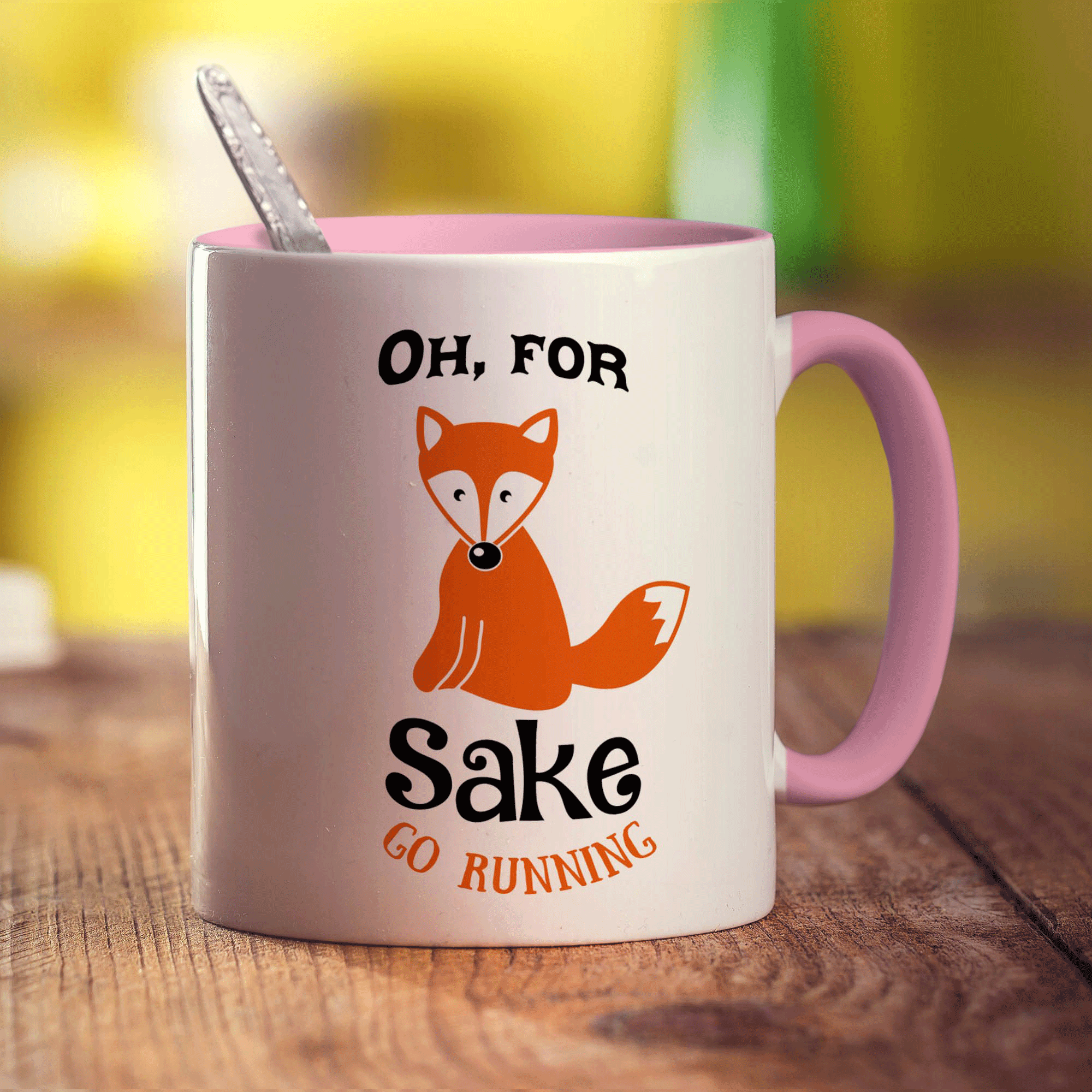 Oh, For Fox Sake Go Running Mug