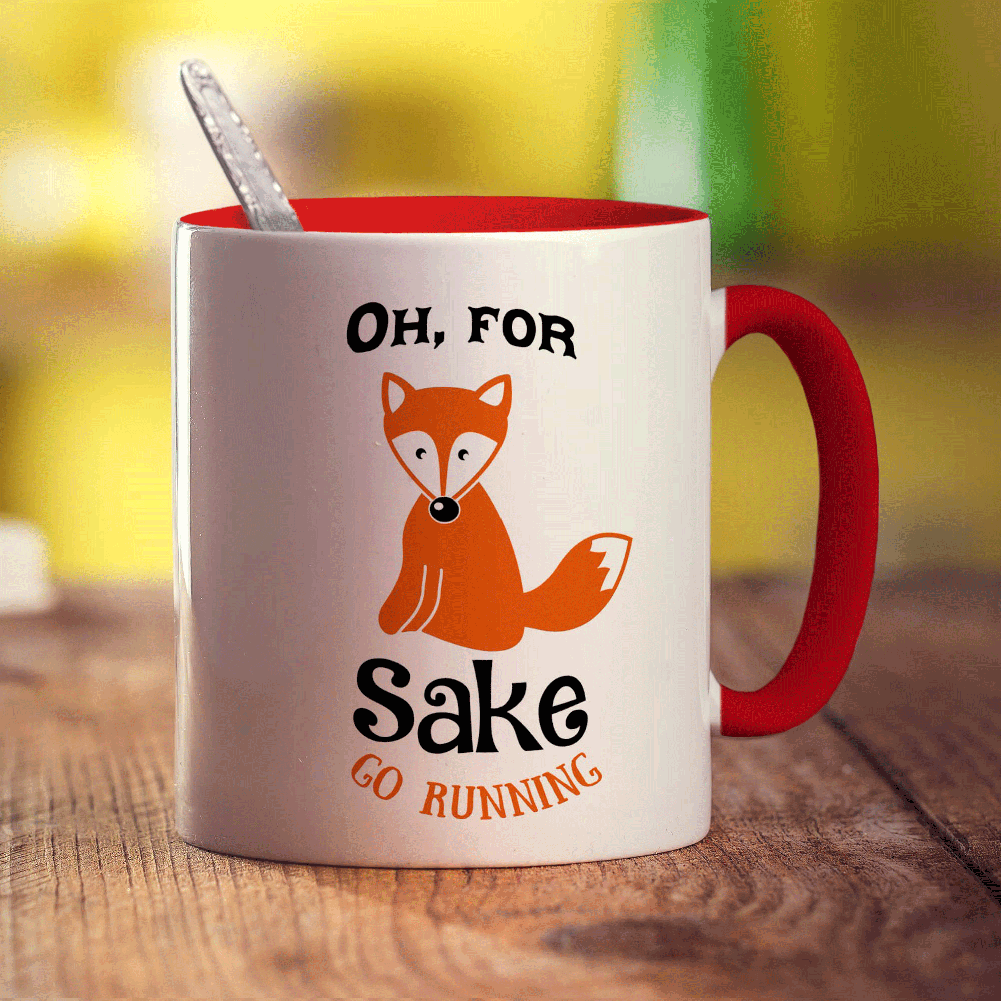 Oh, For Fox Sake Go Running Mug