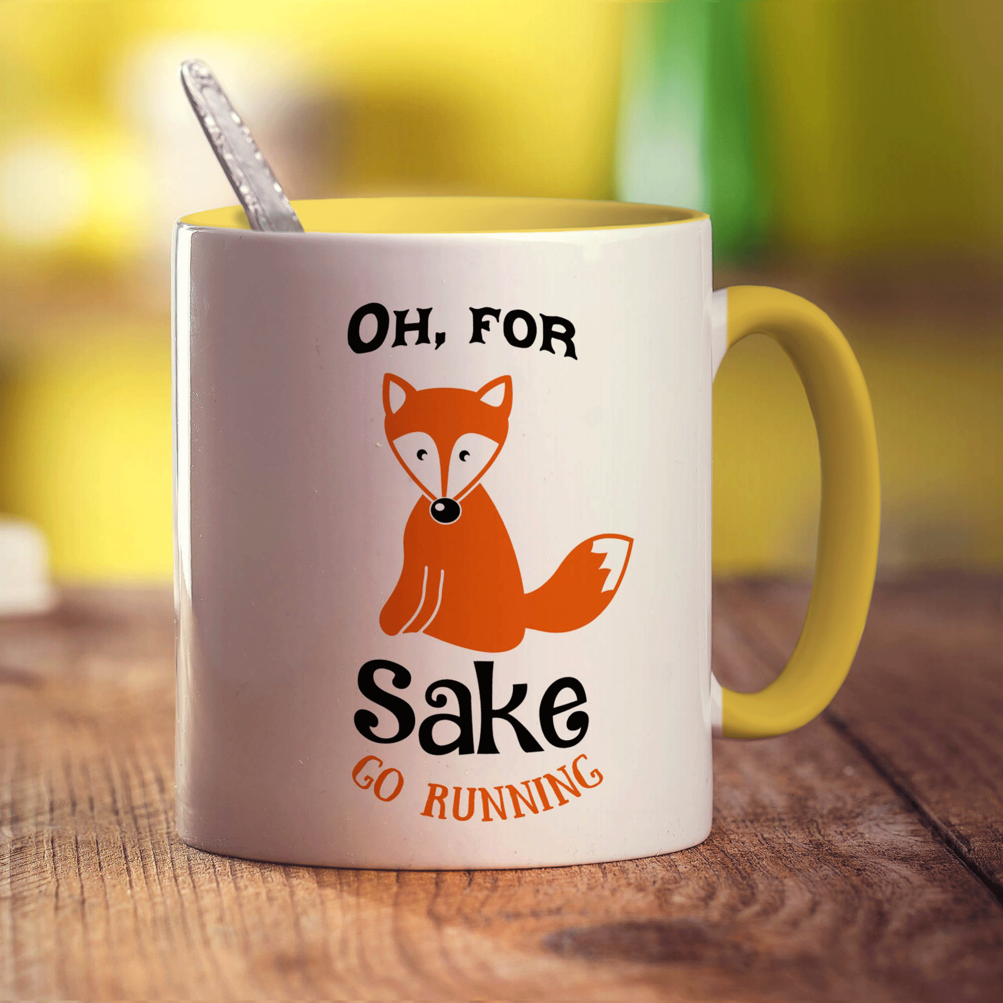 Oh, For Fox Sake Go Running Mug