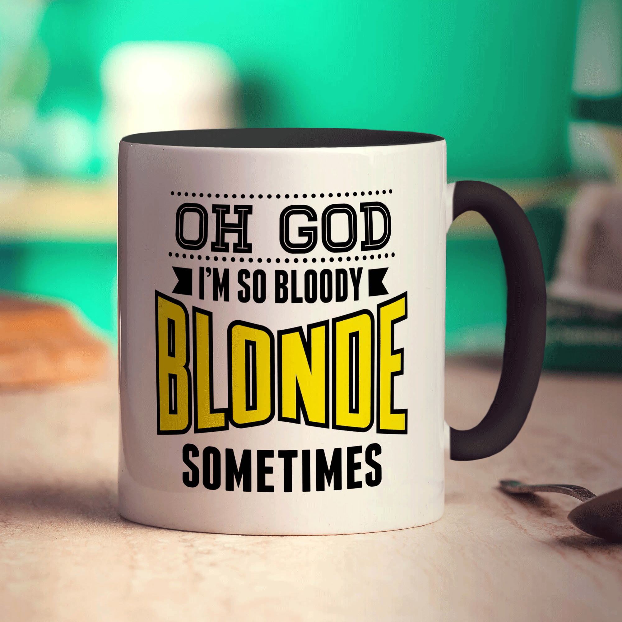 Oh God I'm So Bloody Blonde Sometimes Mug - Standard 330ml (11oz) / Black