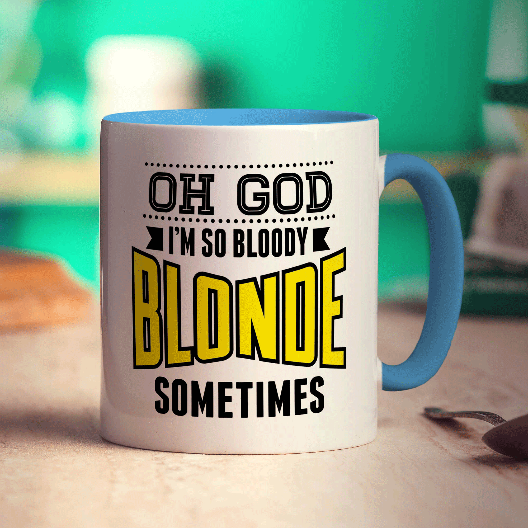 Oh God I'm So Bloody Blonde Sometimes Mug - Standard 330ml (11oz) / Blue