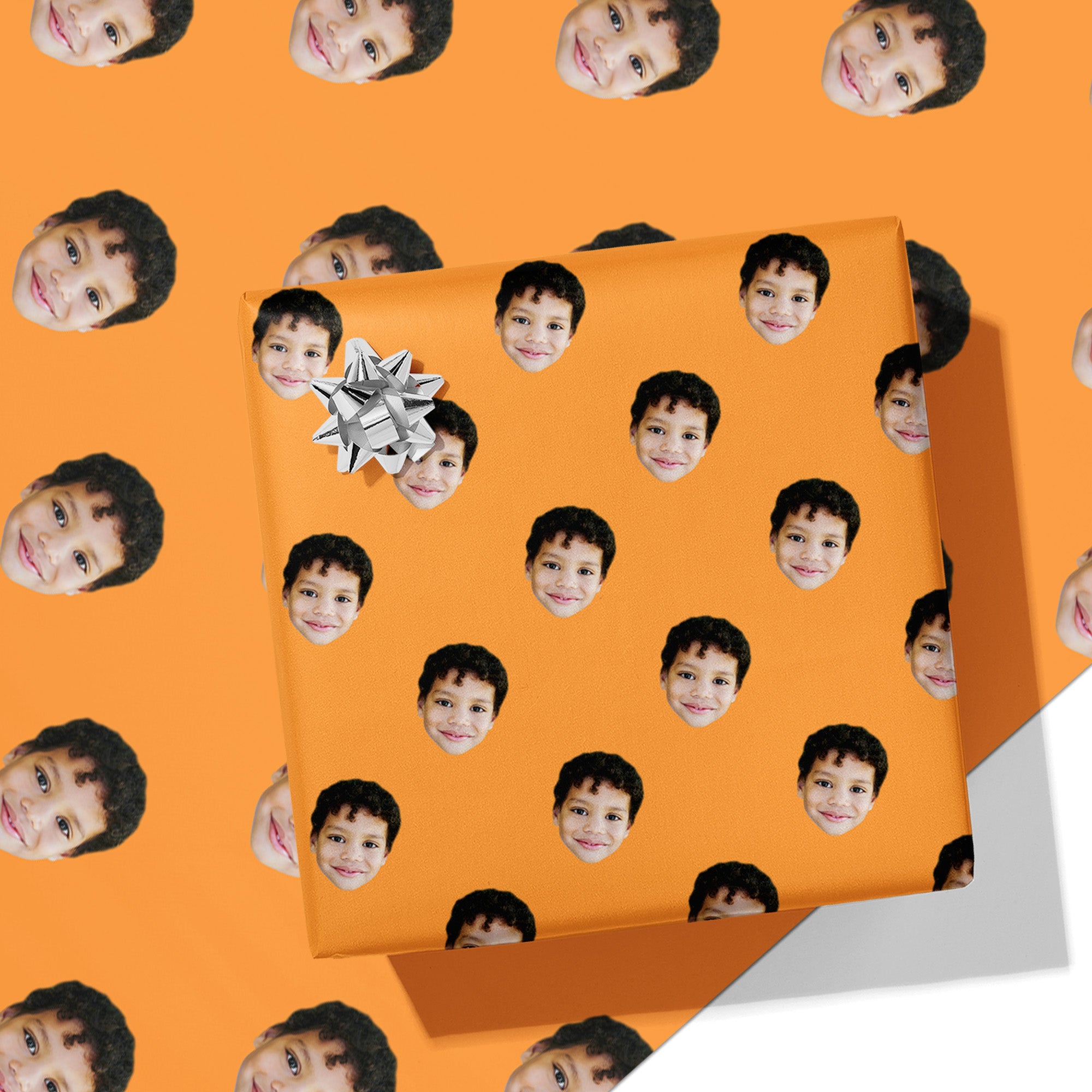 Face Cut Out Wrapping Paper