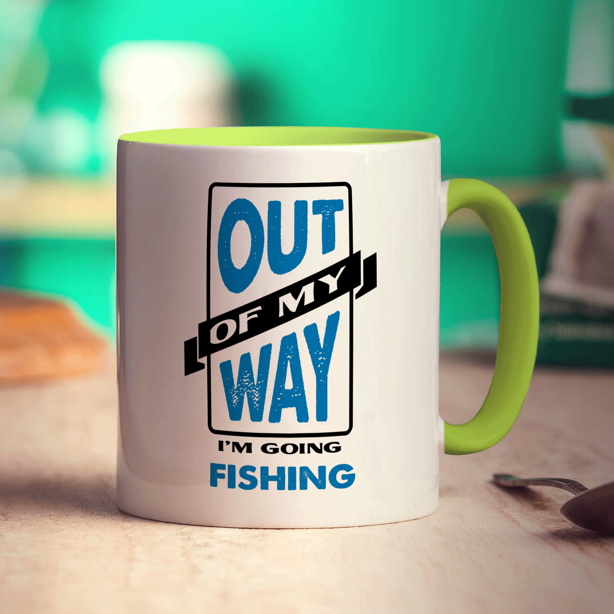 Out of My Way I'm Going Fishing Mug