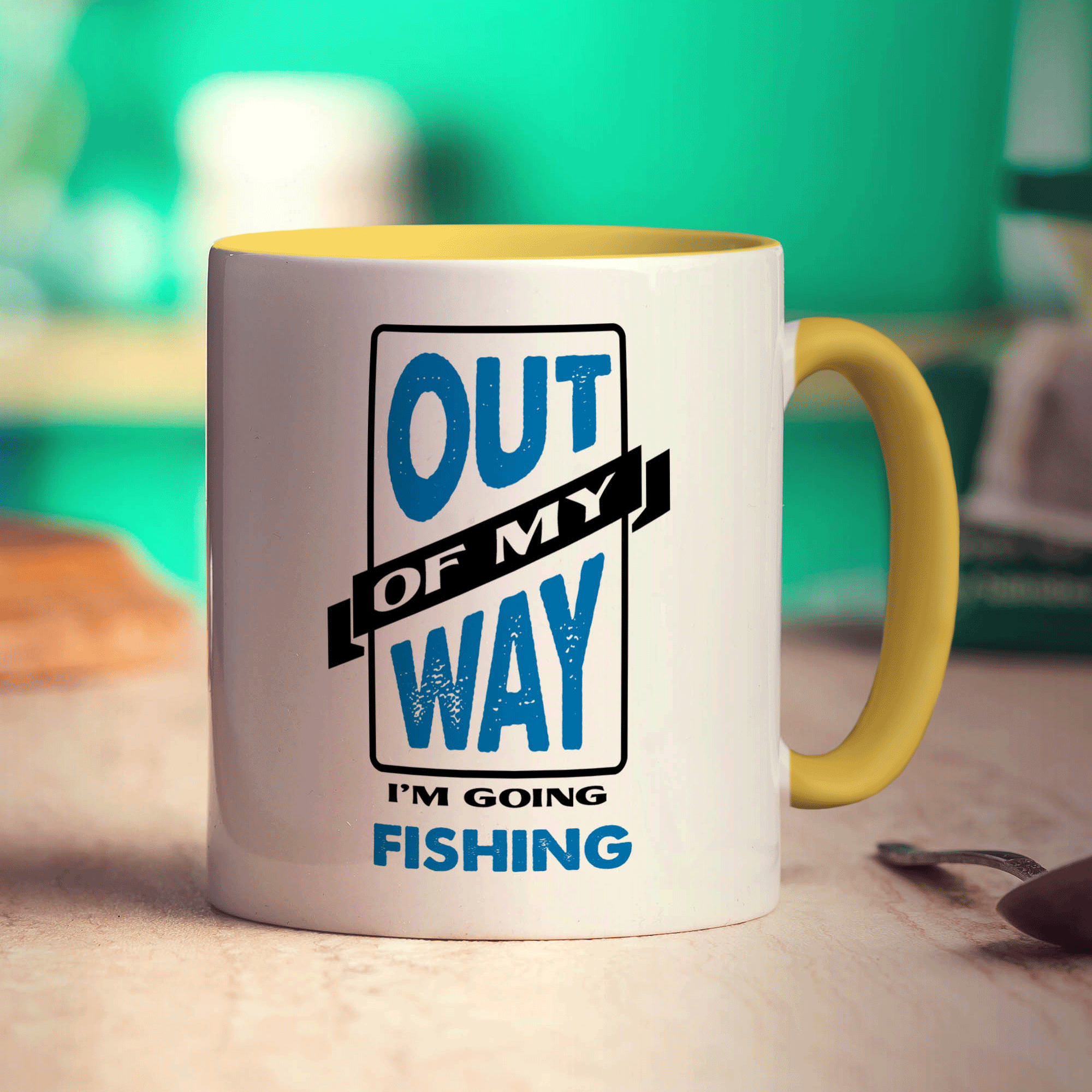 Out of My Way I'm Going Fishing Mug