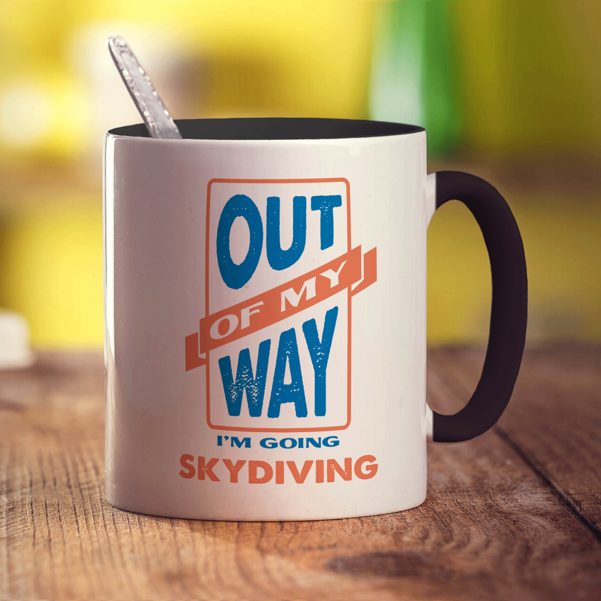 Out of My Way I'm Going Skydiving Mug - Standard 330ml (11oz) / Black