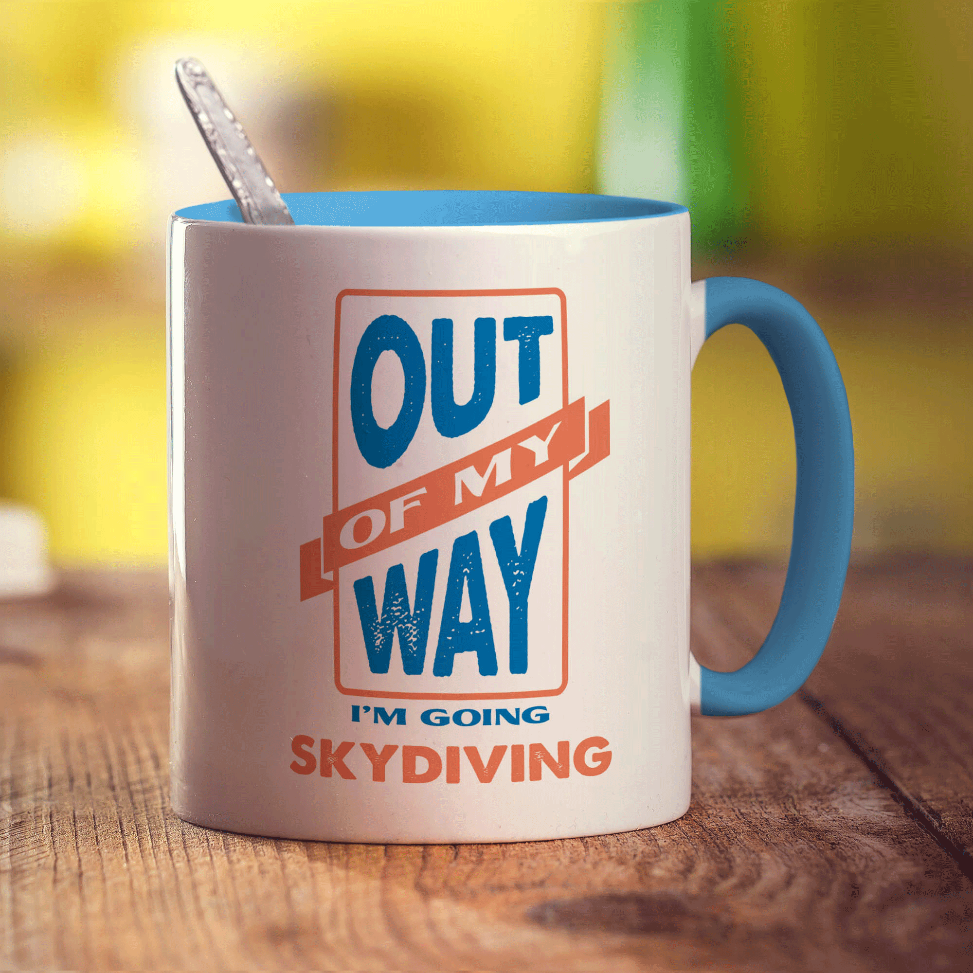 Out of My Way I'm Going Skydiving Mug - Standard 330ml (11oz) / Blue