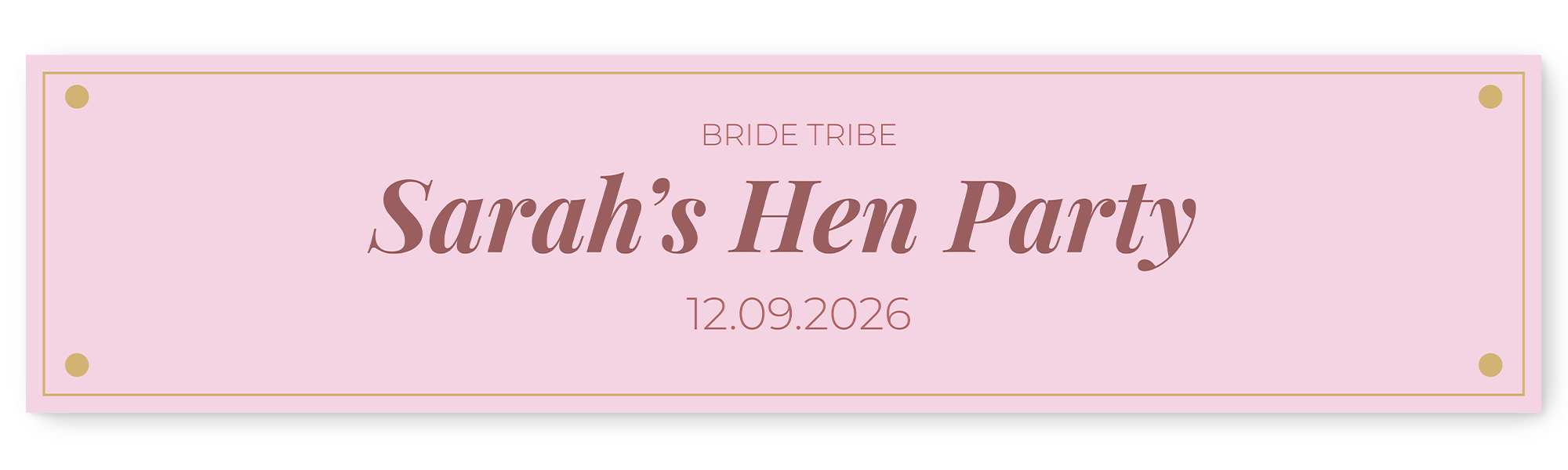 Hen Party Text Banner