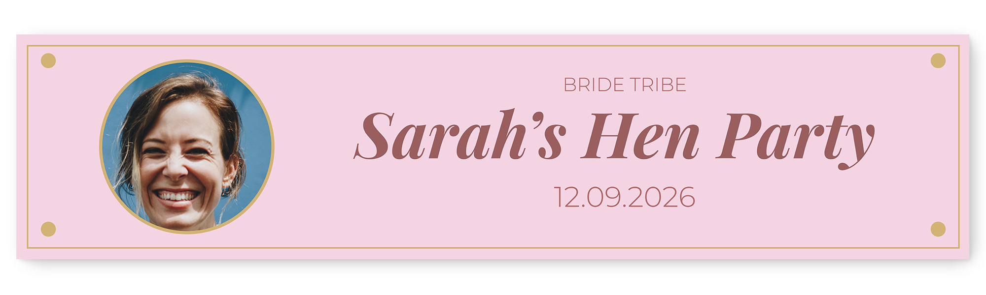 Hen Party Photo & Text Banner