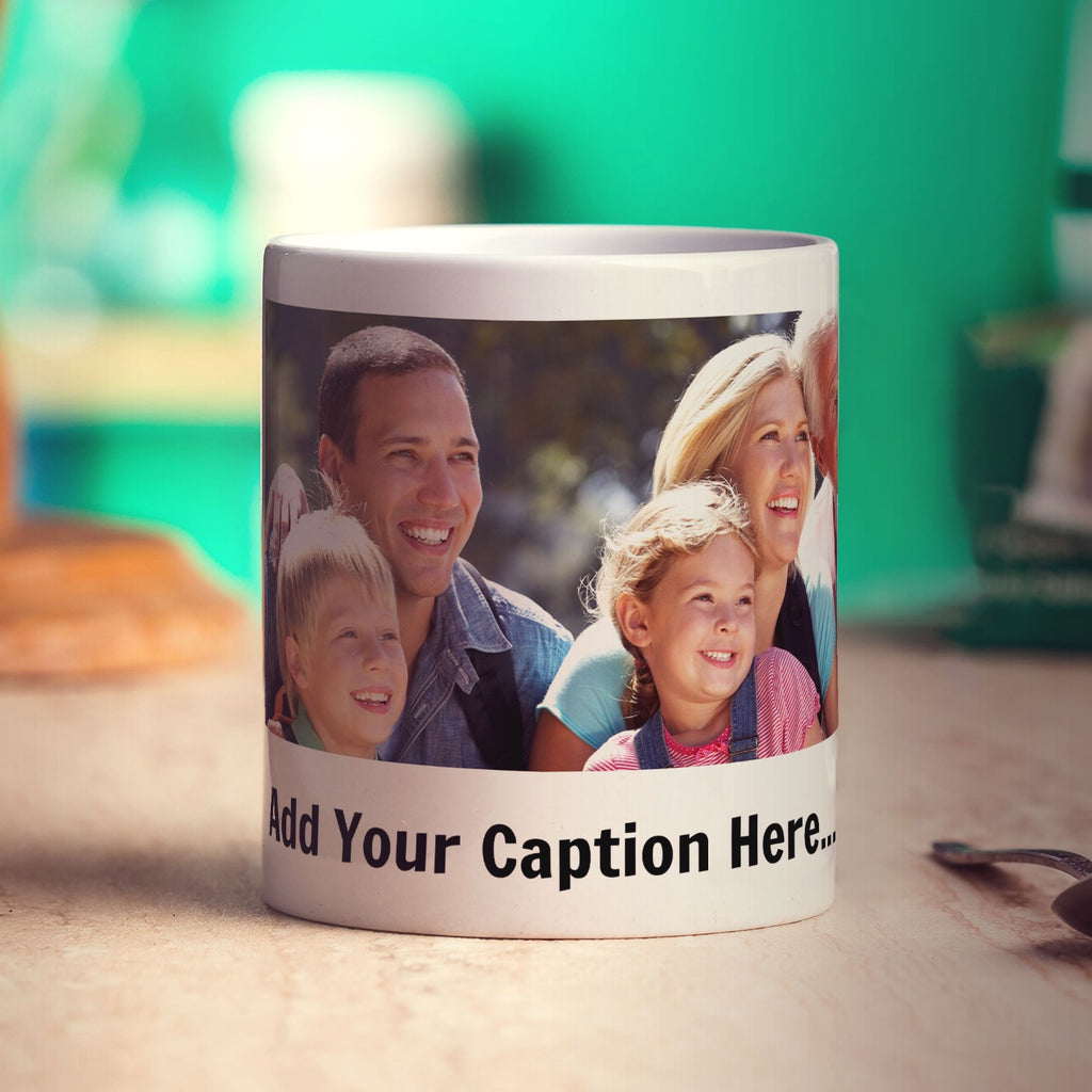 Panoramic Photo Mug with Caption