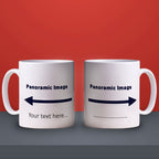 Panoramic Mug with Promotional Text
