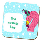 Party Flamingo Coaster by Rebecca Garforth